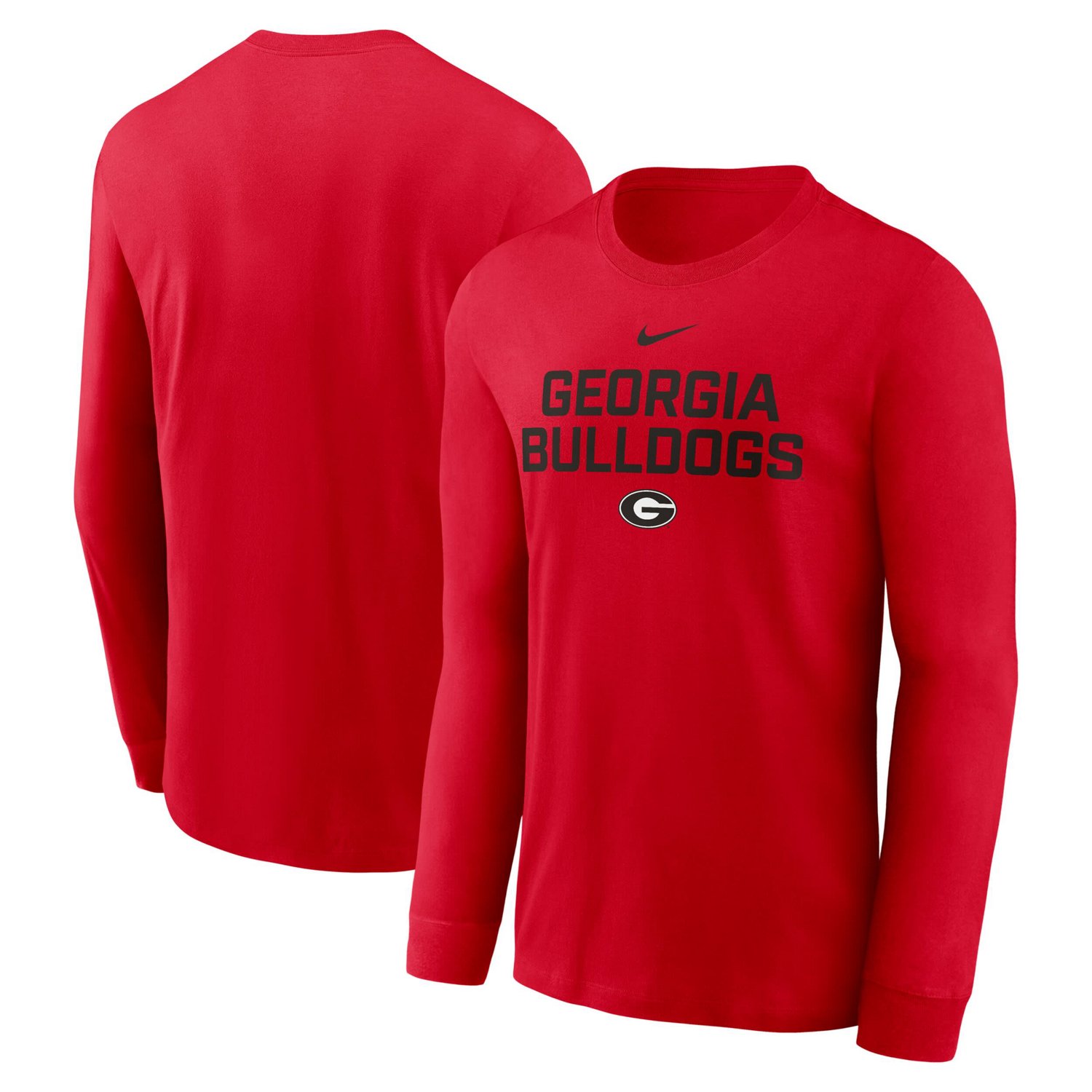 Nike Georgia Bulldogs 2025 Sideline Performance Long Sleeve T-Shirt