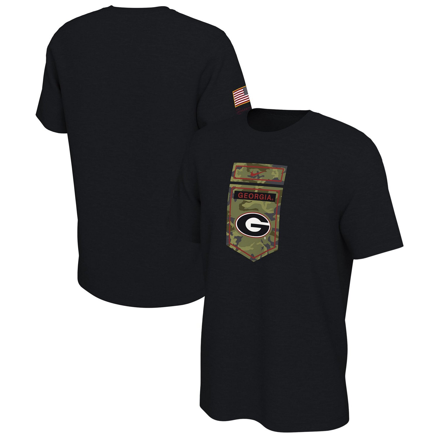 Nike Georgia Bulldogs Veterans Camo T-Shirt                                                                                      - view number 1