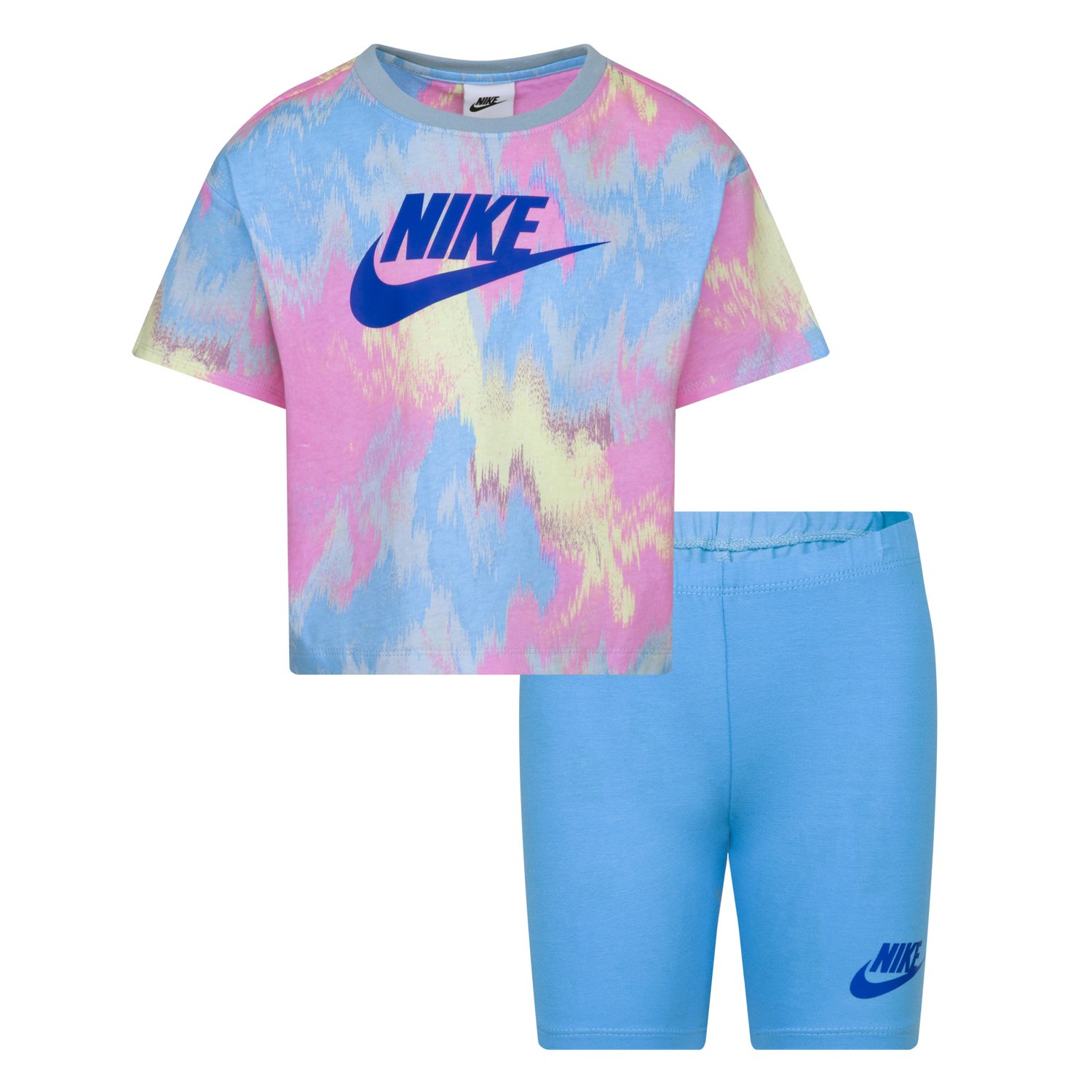 Nike Girls' Boxy T-shirt and Bike Shorts Set | Academy