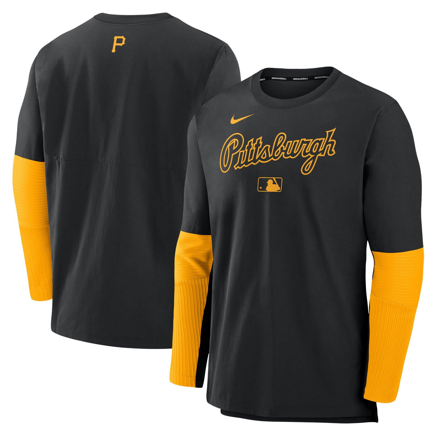 Nike Gold Pittsburgh Pirates Authentic Collection Player Lightweight Performance Long Sleeve Top