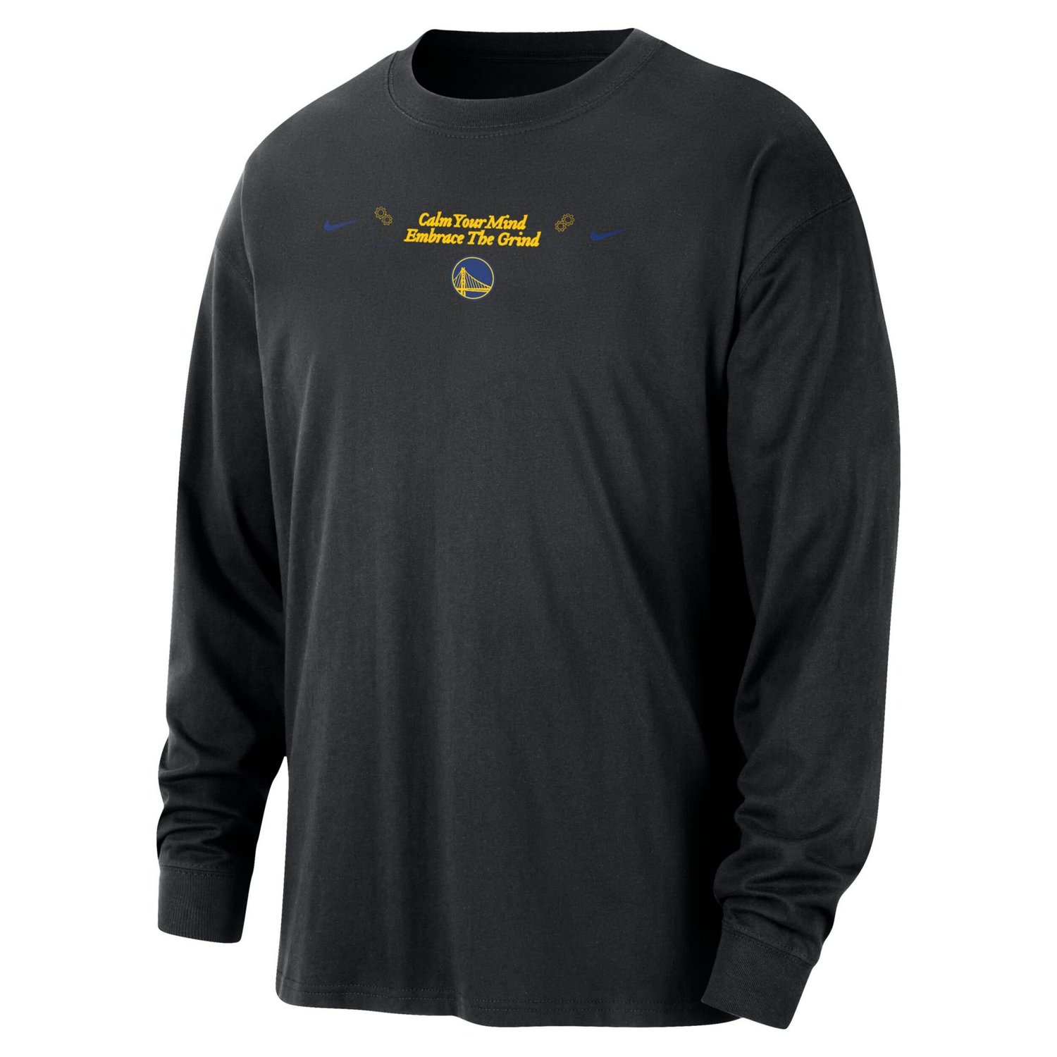 Nike Golden State Warriors Courtside Oversized Long Sleeve T-Shirt - view number 2