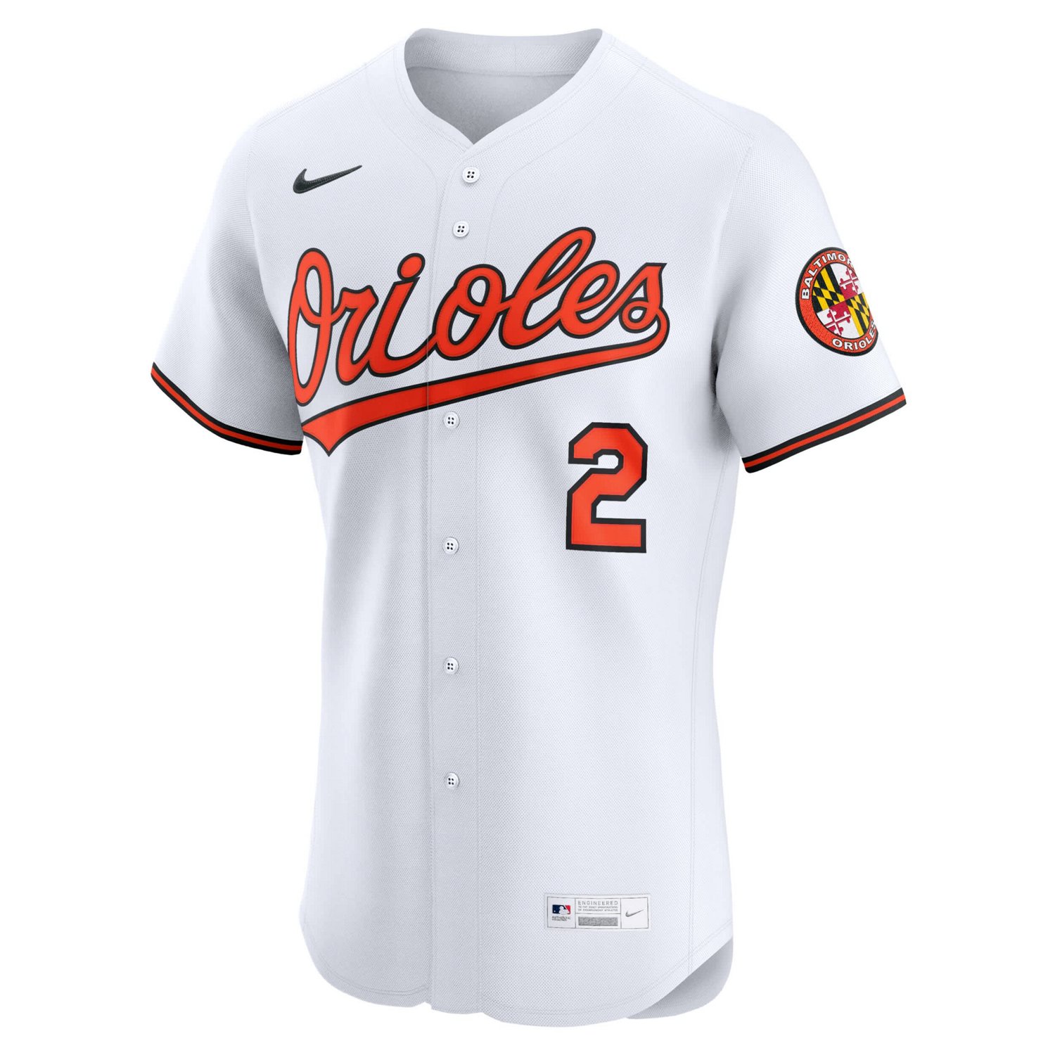 Nike Gunnar Henderson Baltimore Orioles Home Elite Jersey - view number 2