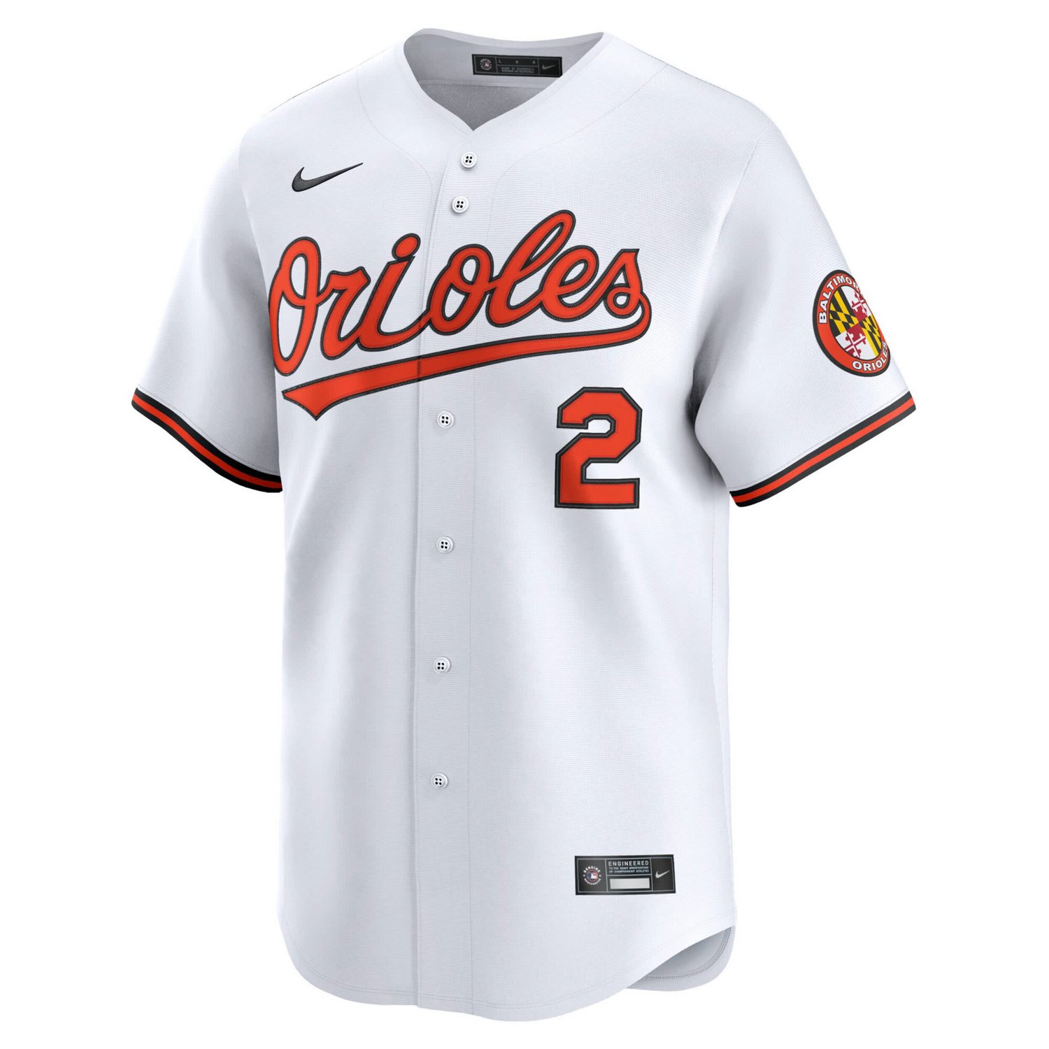Nike Gunnar Henderson Baltimore Orioles Home Limited Player Jersey - view number 2