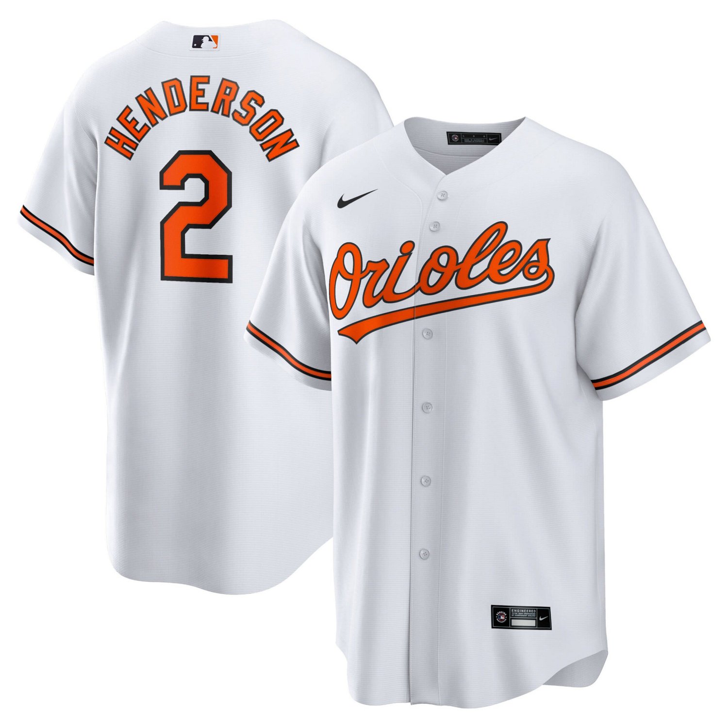 Nike Gunnar Henderson Baltimore Orioles Home Replica Player Jersey