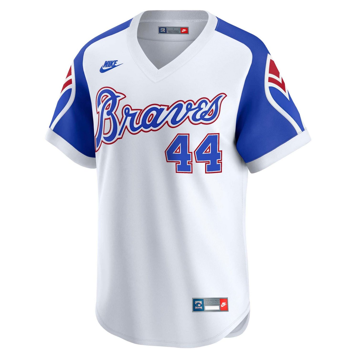 Nike Hank Aaron Atlanta Braves Throwback Cooperstown Collection Limited Jersey - view number 2