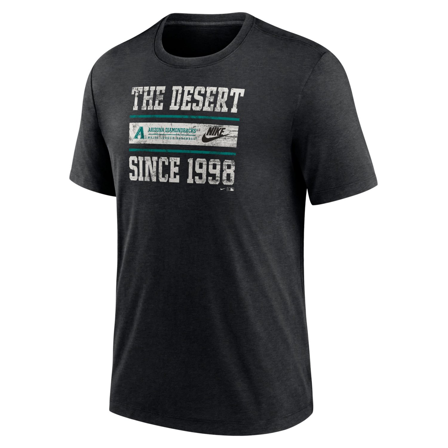 Nike Heather Arizona Diamondbacks Cooperstown Collection Local Stack Tri-Blend T-Shirt - view number 2