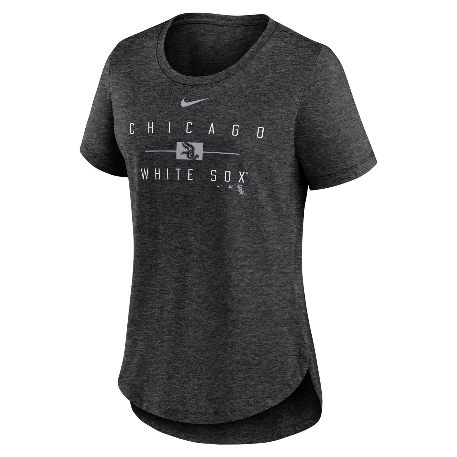 Nike Heather Chicago White Sox Knockout Team Stack Tri-Blend T-Shirt                                                             - view number 2