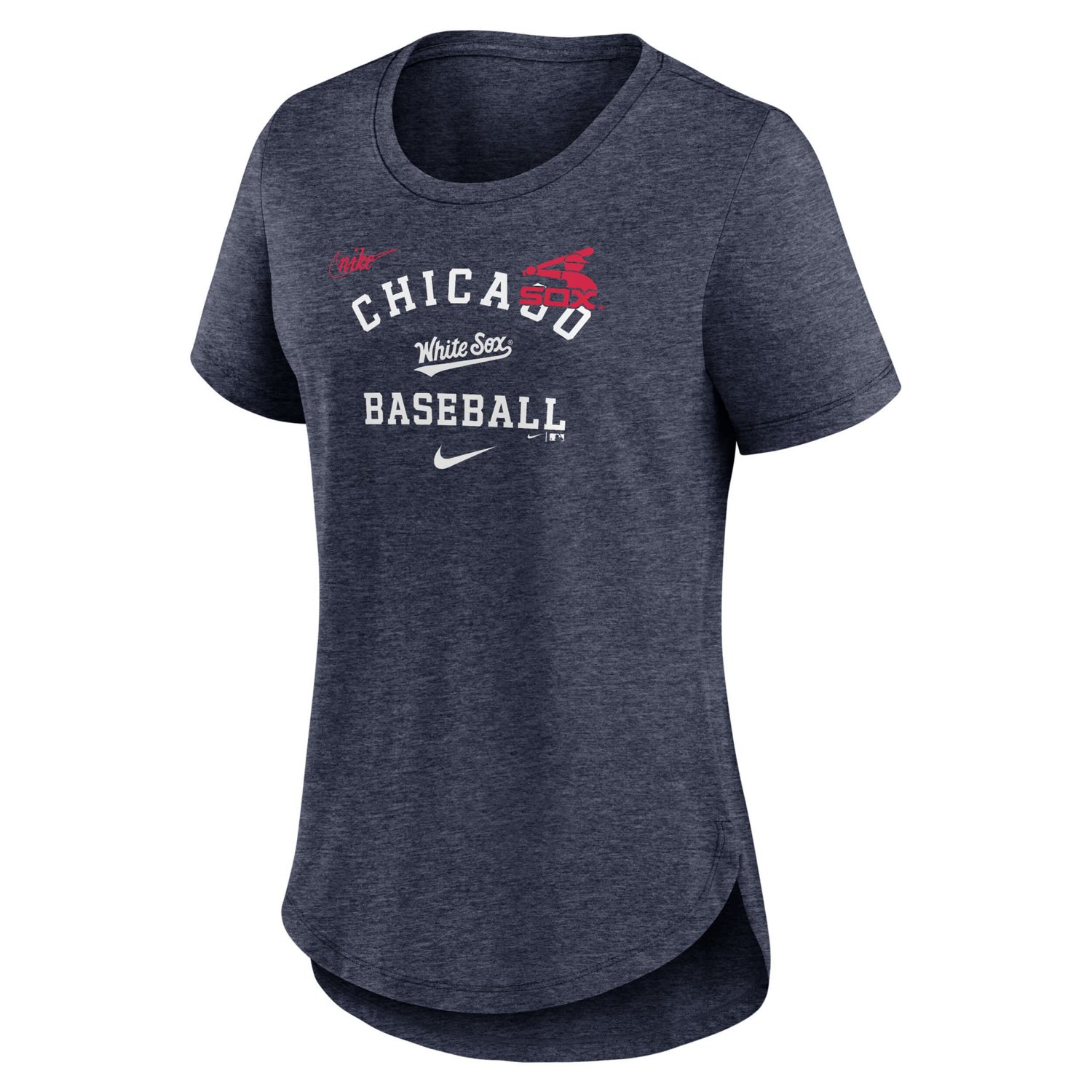 Nike Heather Chicago White Sox Rewind Arch Mix Tri-Blend T-Shirt - view number 2