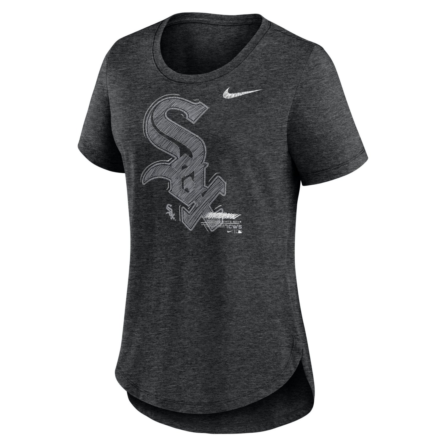 Nike Heather Chicago White Sox Touch Tri-Blend T-Shirt                                                                           - view number 2