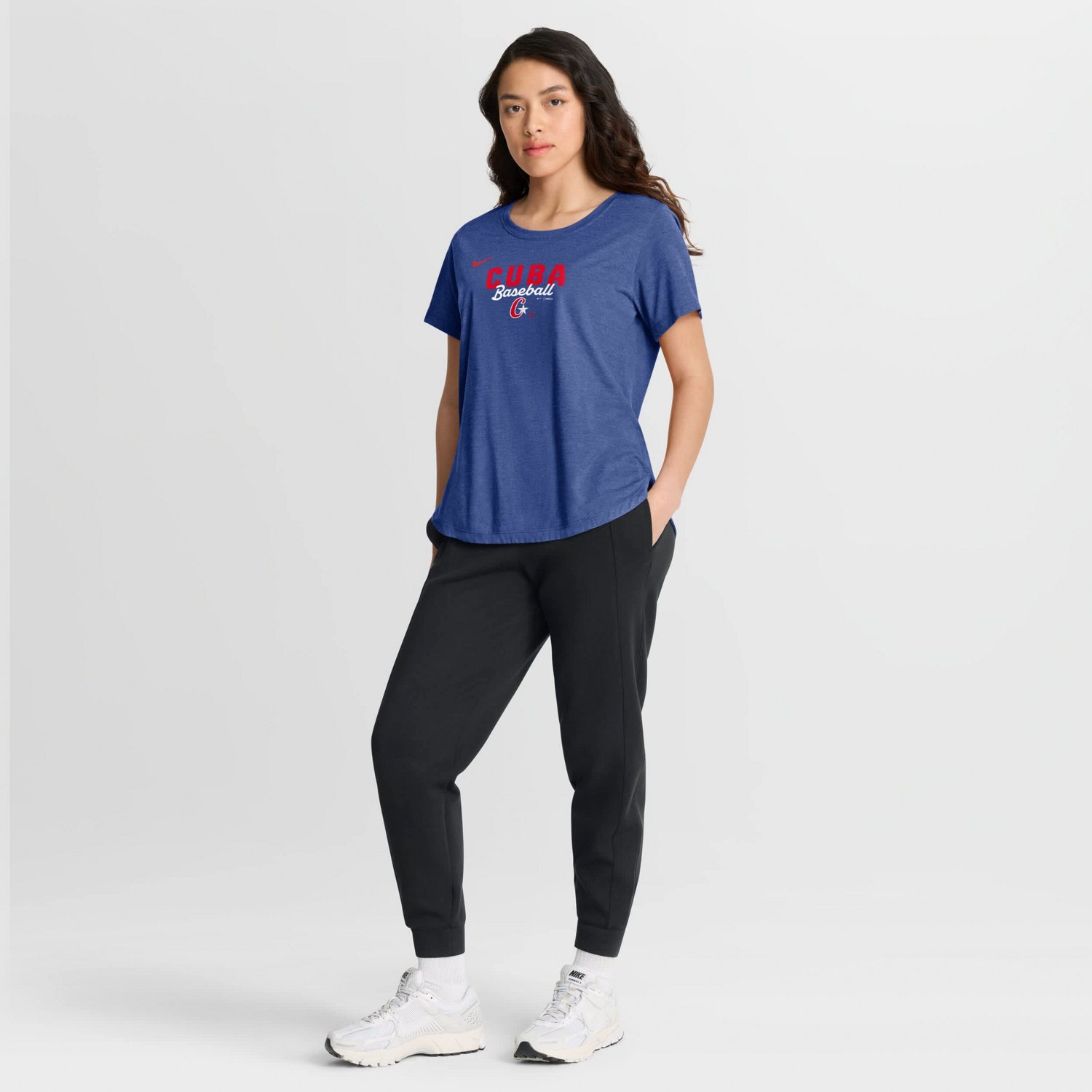 Nike Heather Cuba Baseball 2026 World Baseball Classic Arched Tri-Blend T-Shirt - view number 3