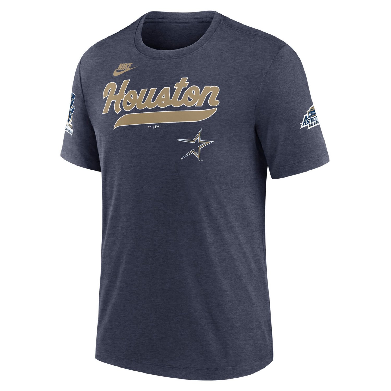 Nike Heather Houston Astros Cooperstown Collection Eras Tri-Blend T-Shirt                                                        - view number 2