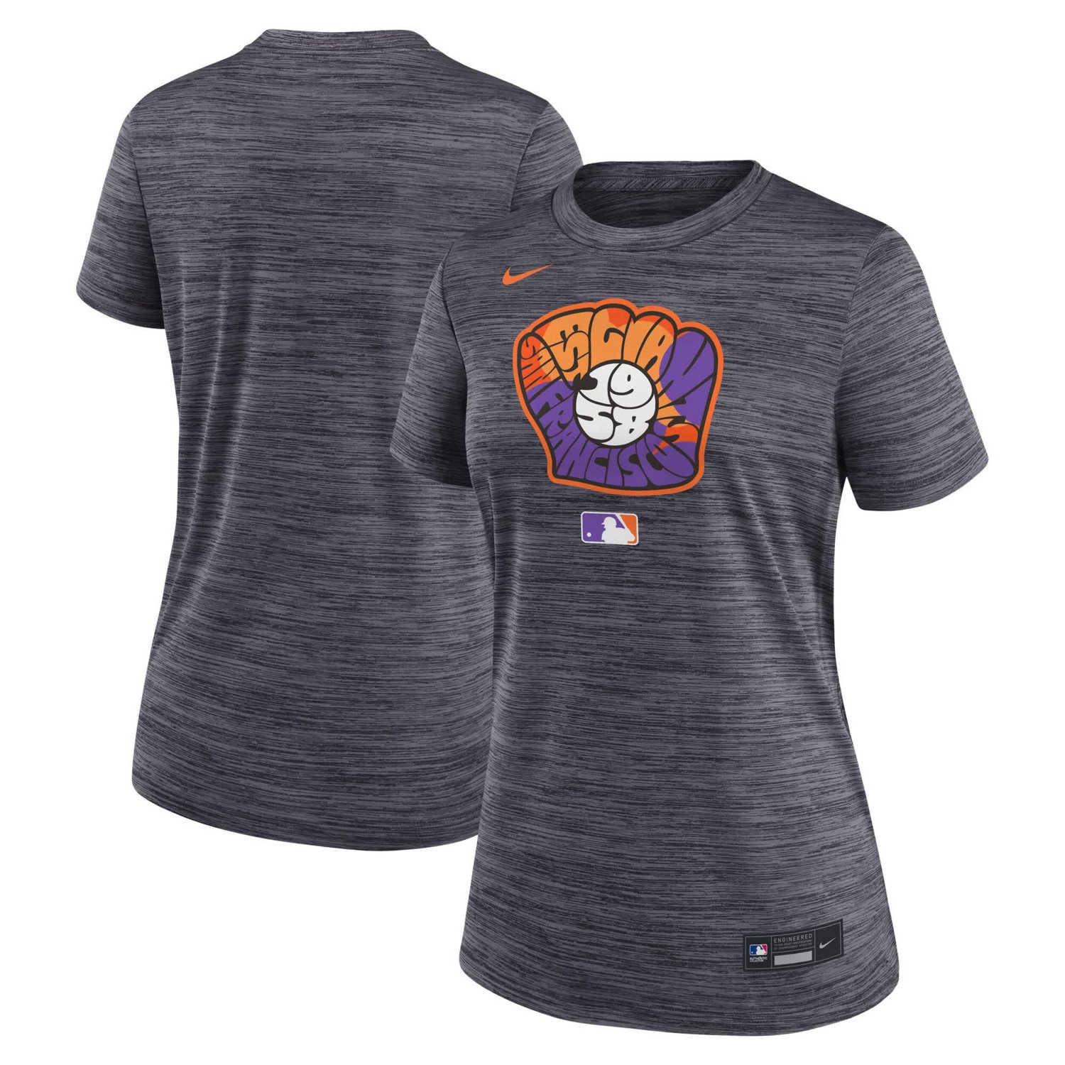 Nike Heather San Francisco Giants 2025 City Connect Authentic Collection Velocity Performance T-Shirt - view number 3