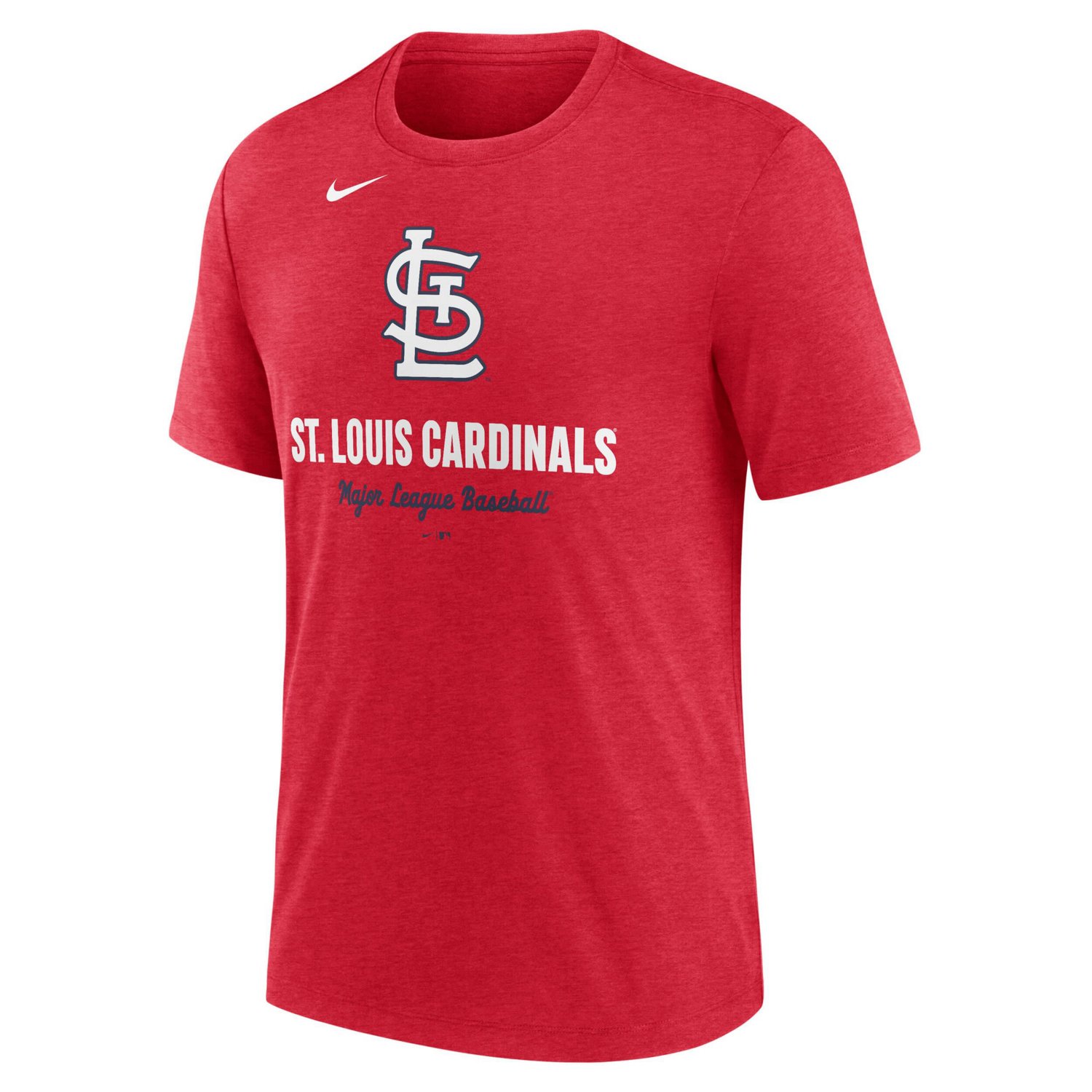 Nike Heather St Louis Cardinals Logo Tri-Blend T-Shirt - view number 2