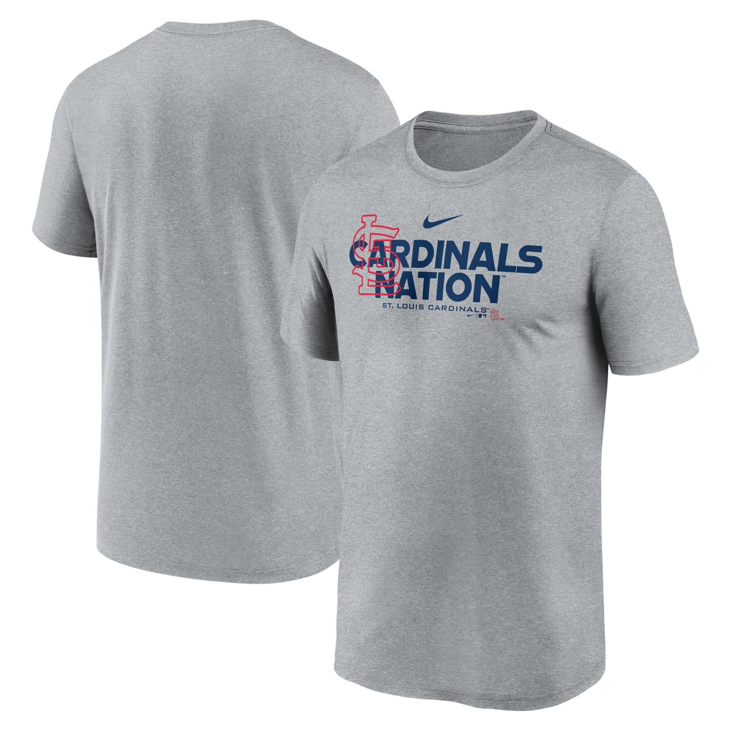Nike Heathered Charcoal St Louis Cardinals Local Rep Legend Performance T-Shirt - view number 1