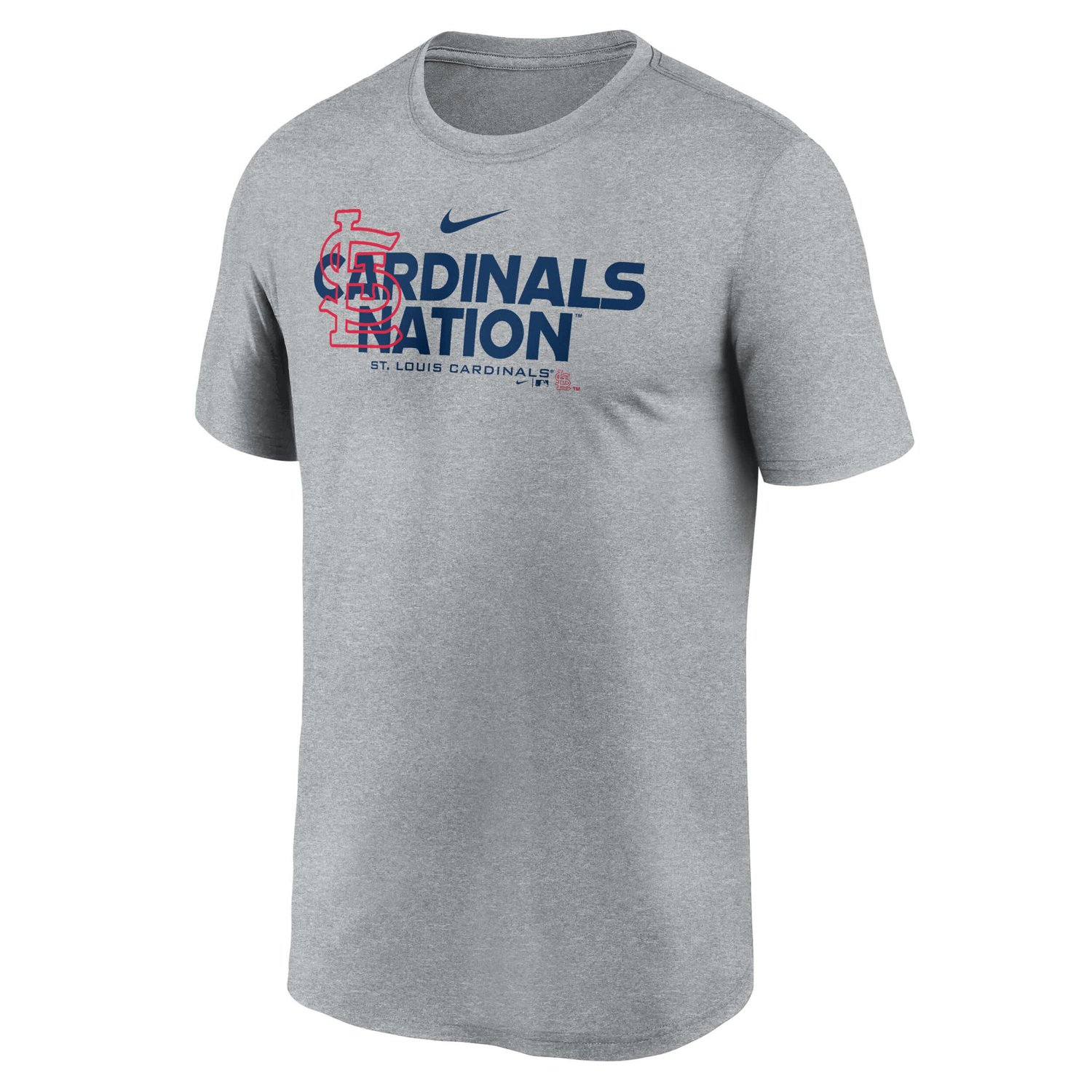 Nike Heathered Charcoal St Louis Cardinals Local Rep Legend Performance T-Shirt - view number 2
