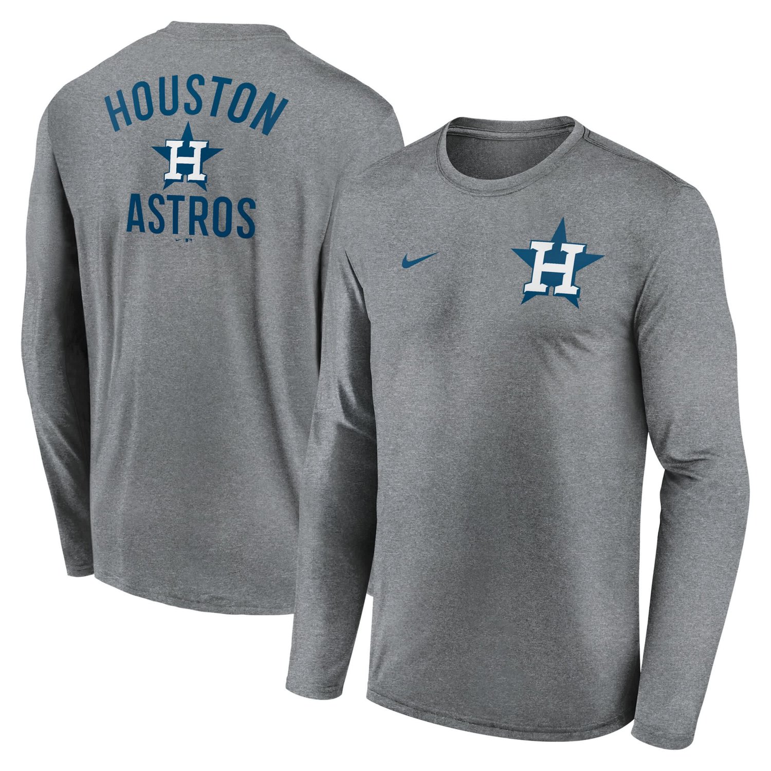 Nike Houston Astros 2-Hit Legend Performance Long Sleeve T-Shirt