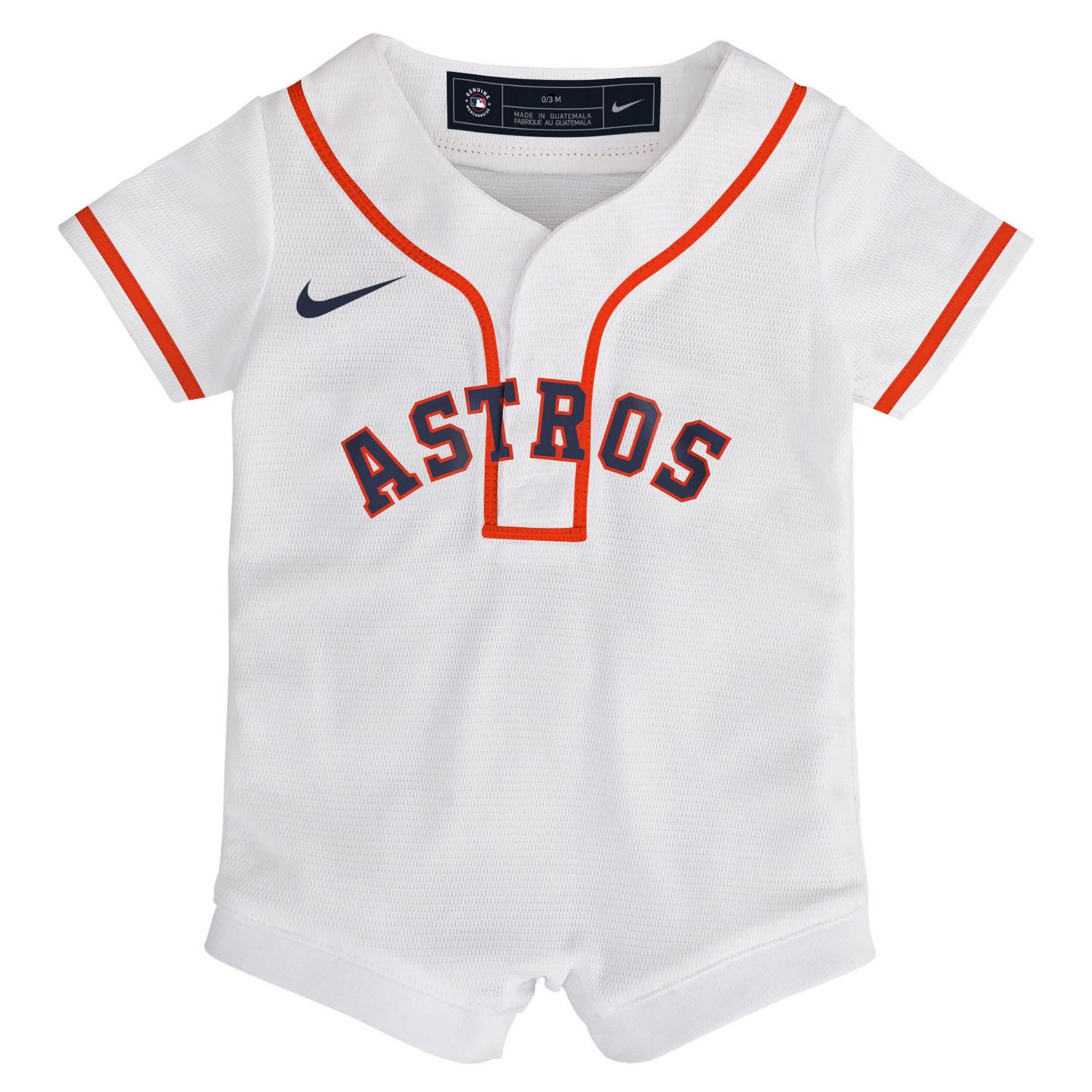 Nike Houston Astros Home Replica Romper Jersey