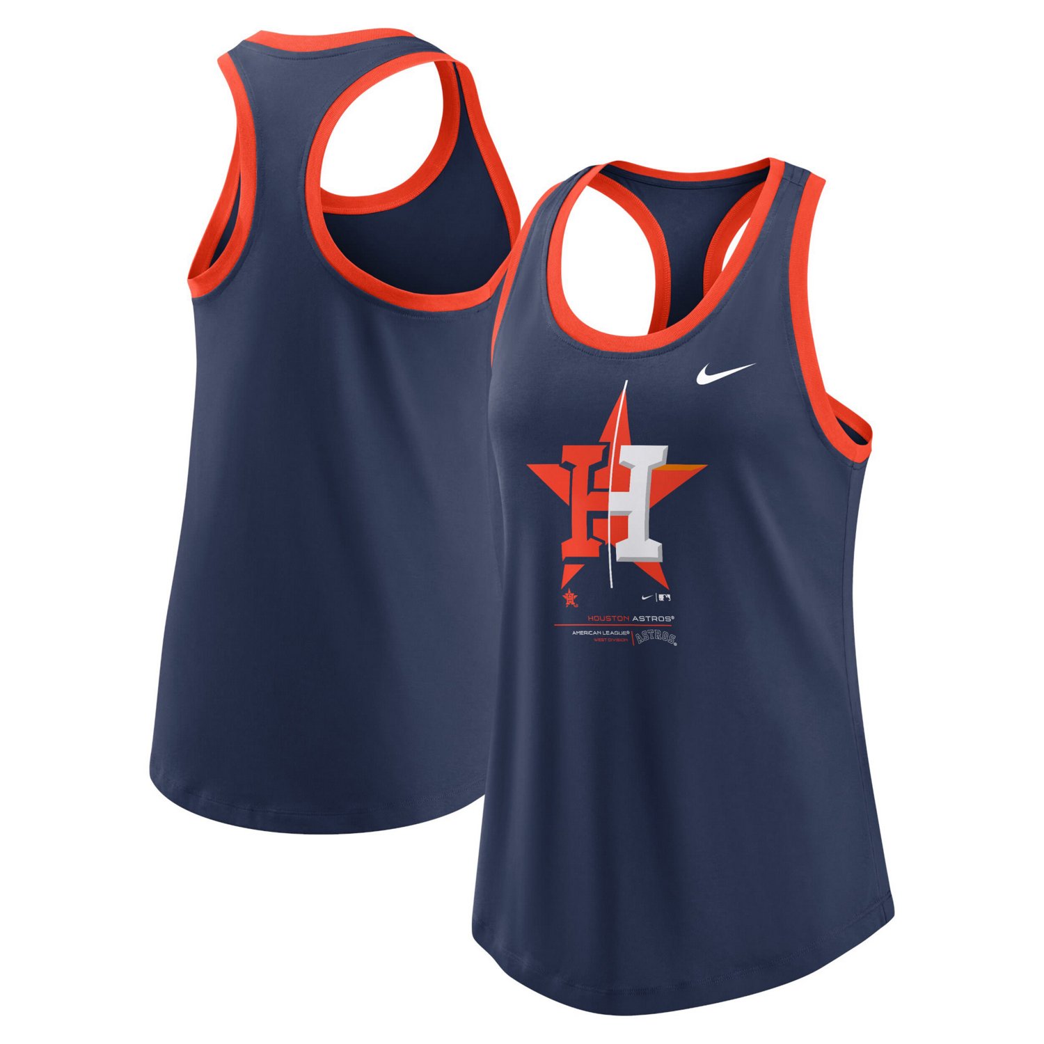 売れ筋商品|||ナイキ カットソー トップス レディース Women's Navy Houston Astros Muscle Play Tank Top Navy Nike Houston Astros Tech Tank Top | Free Shipping at Academy