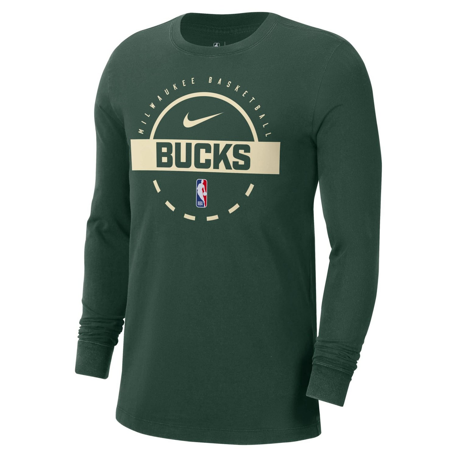 Nike Hunter Milwaukee Bucks Authentic Long Sleeve Practice T-Shirt - view number 2