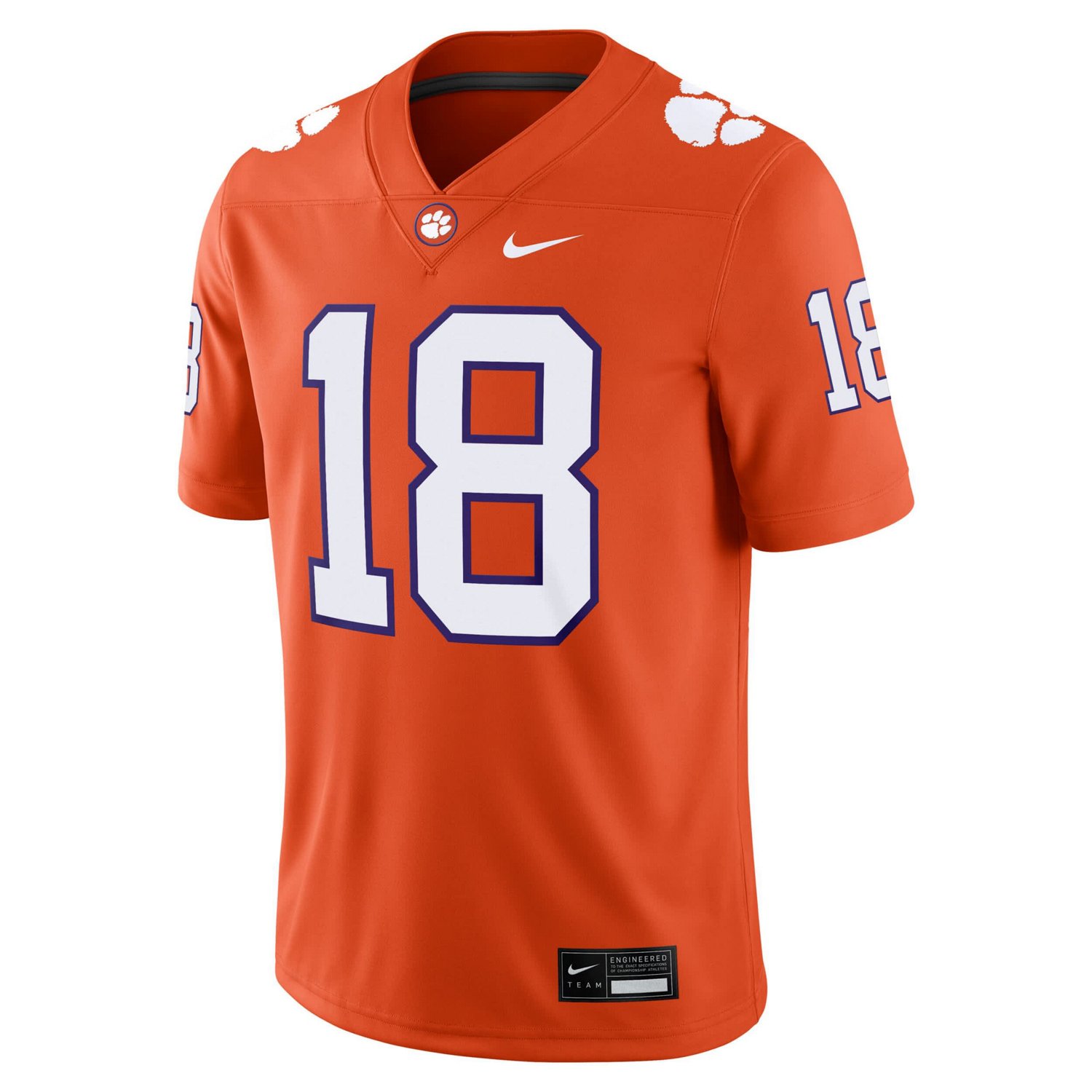 Nike Ian Schieffelin Clemson Tigers NIL Football Game Jersey - view number 2