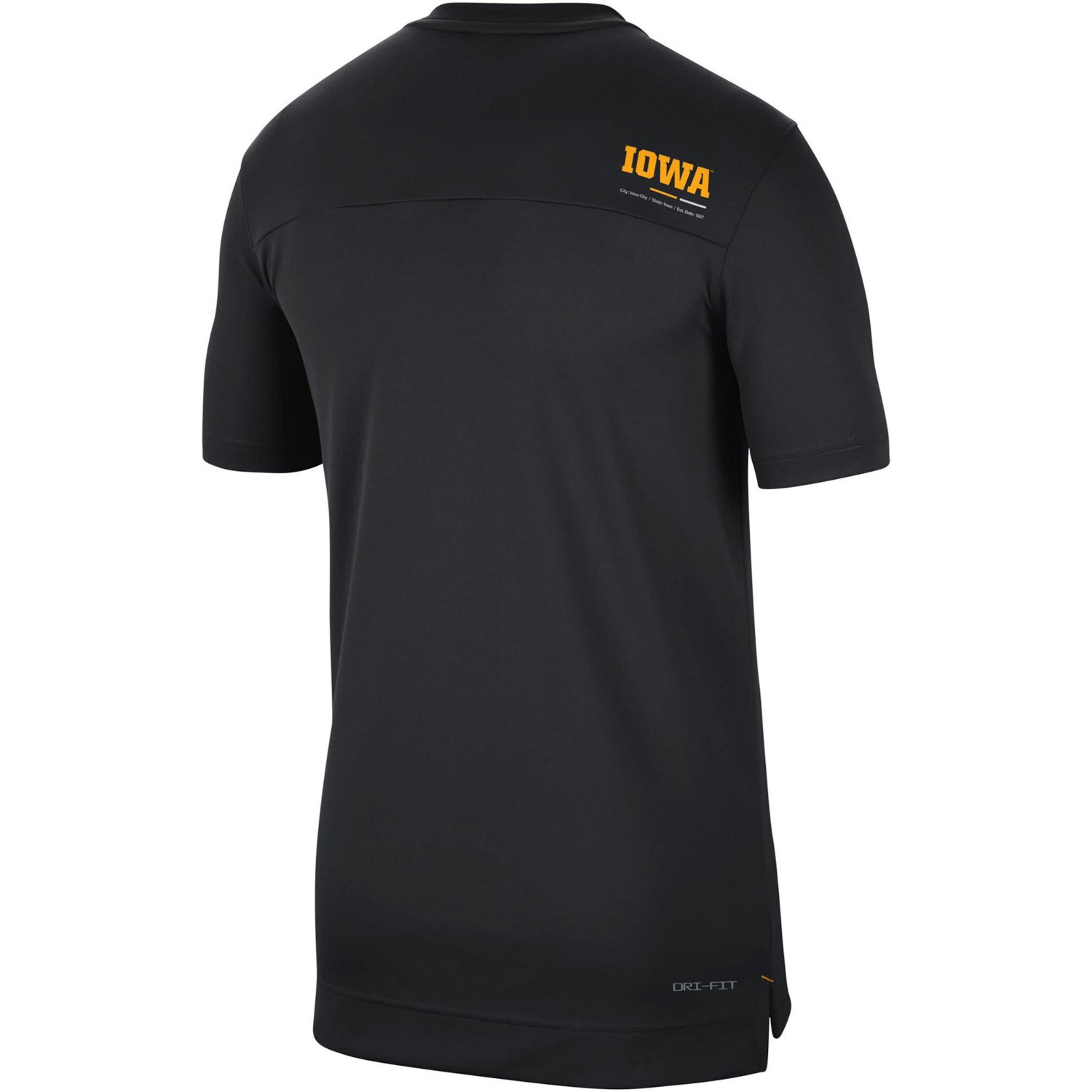 Nike Iowa Hawkeyes 2022 Coaches UV Performance T-Shirt                                                                           - view number 3