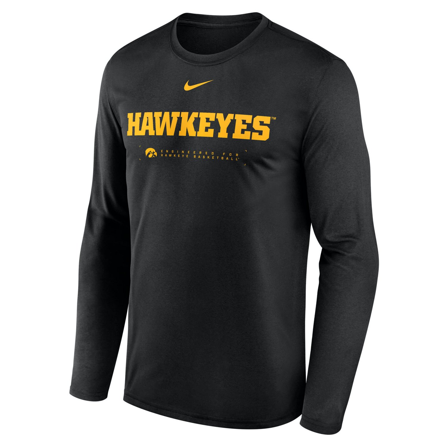 Nike Iowa Hawkeyes 2025 Courtside Basketball Shootaround Legend Dri-FIT Long Sleeve T-Shirt - view number 2