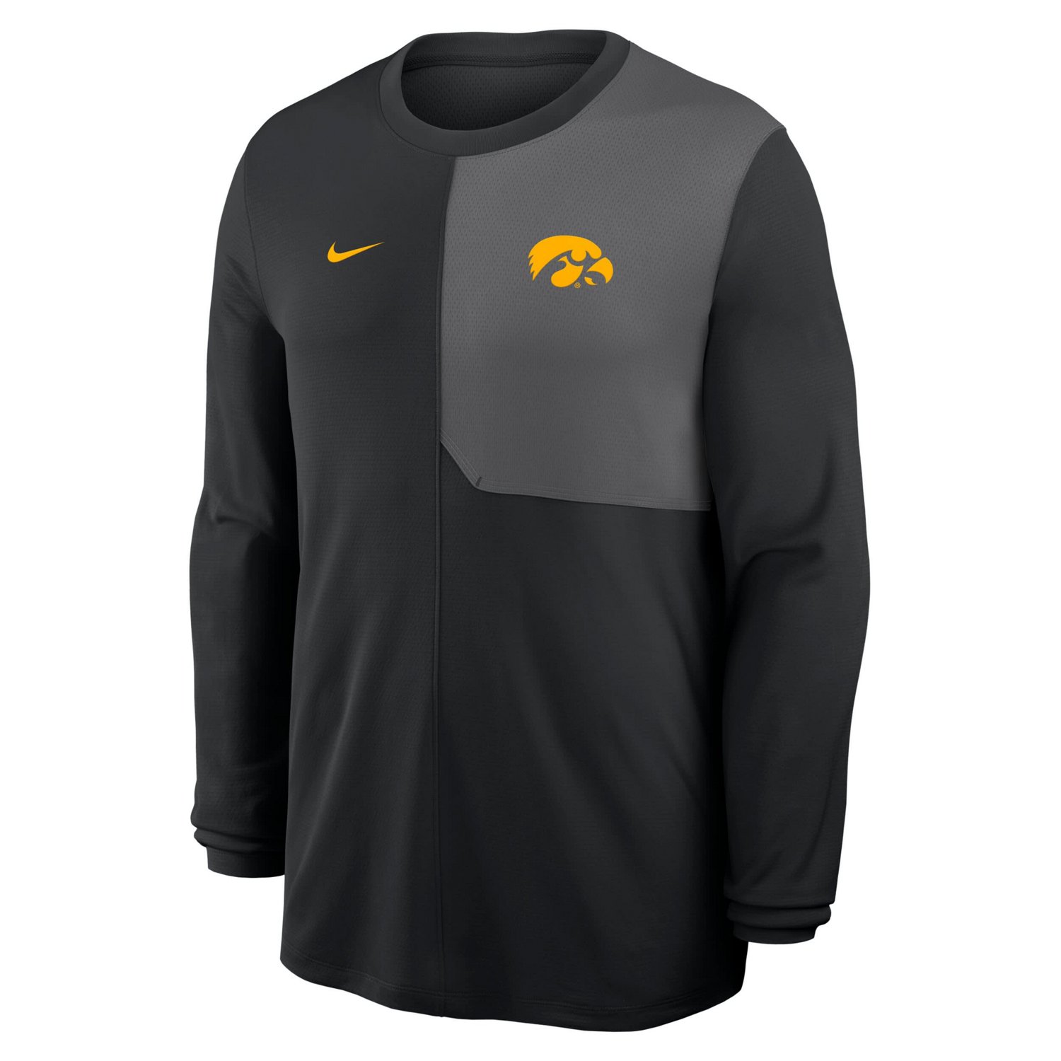 Nike Iowa Hawkeyes 2025 Sideline Coach UV Dri-FIT Long Sleeve Shirt - view number 2