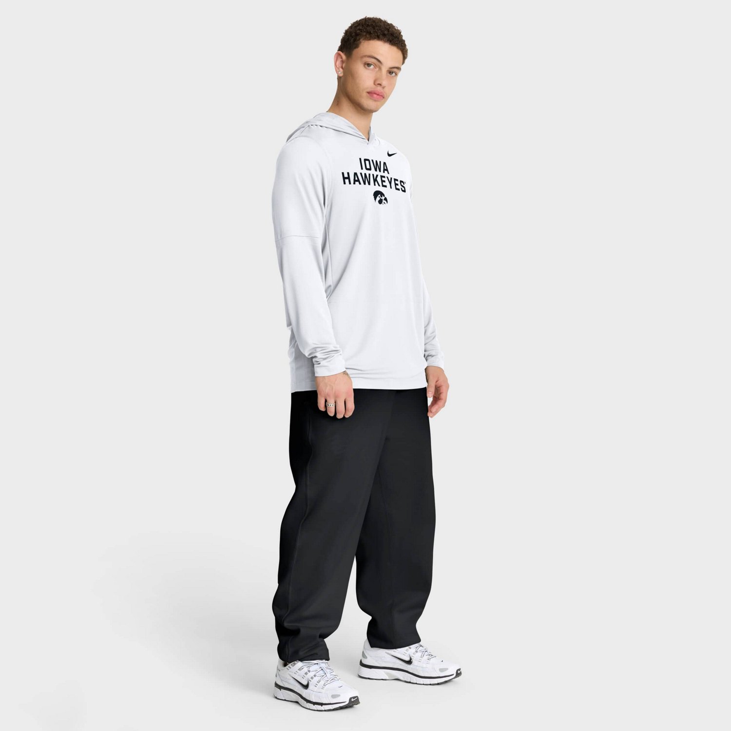 Nike Iowa Hawkeyes 2025 Sideline Performance Long Sleeve Hoodie T-Shirt - view number 3