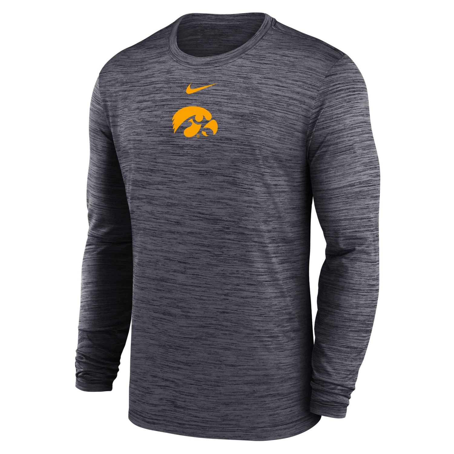 Nike Iowa Hawkeyes 2025 Sideline Velocity Performance Long Sleeve T-Shirt