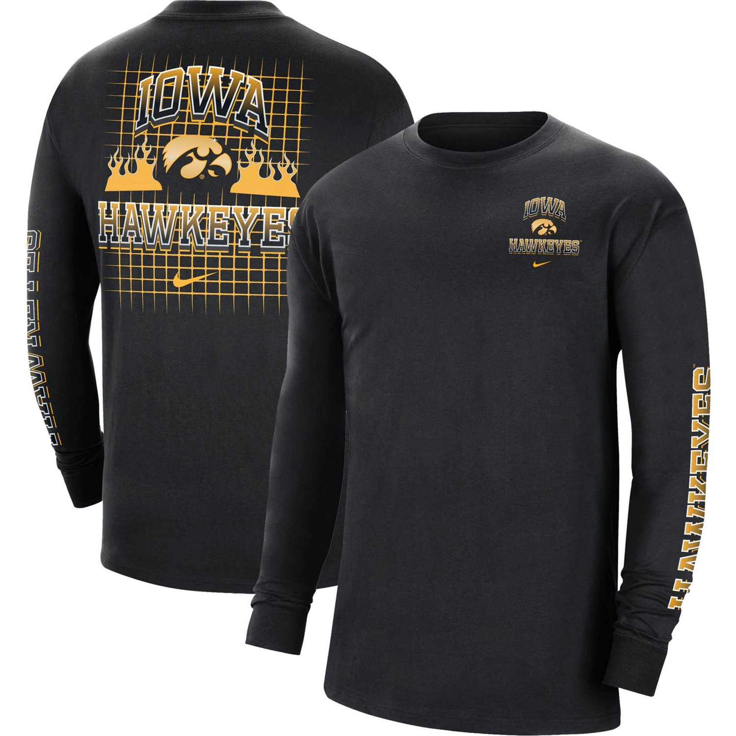 Nike Iowa Hawkeyes Tour Max 90 Long Sleeve T-Shirt - view number 1