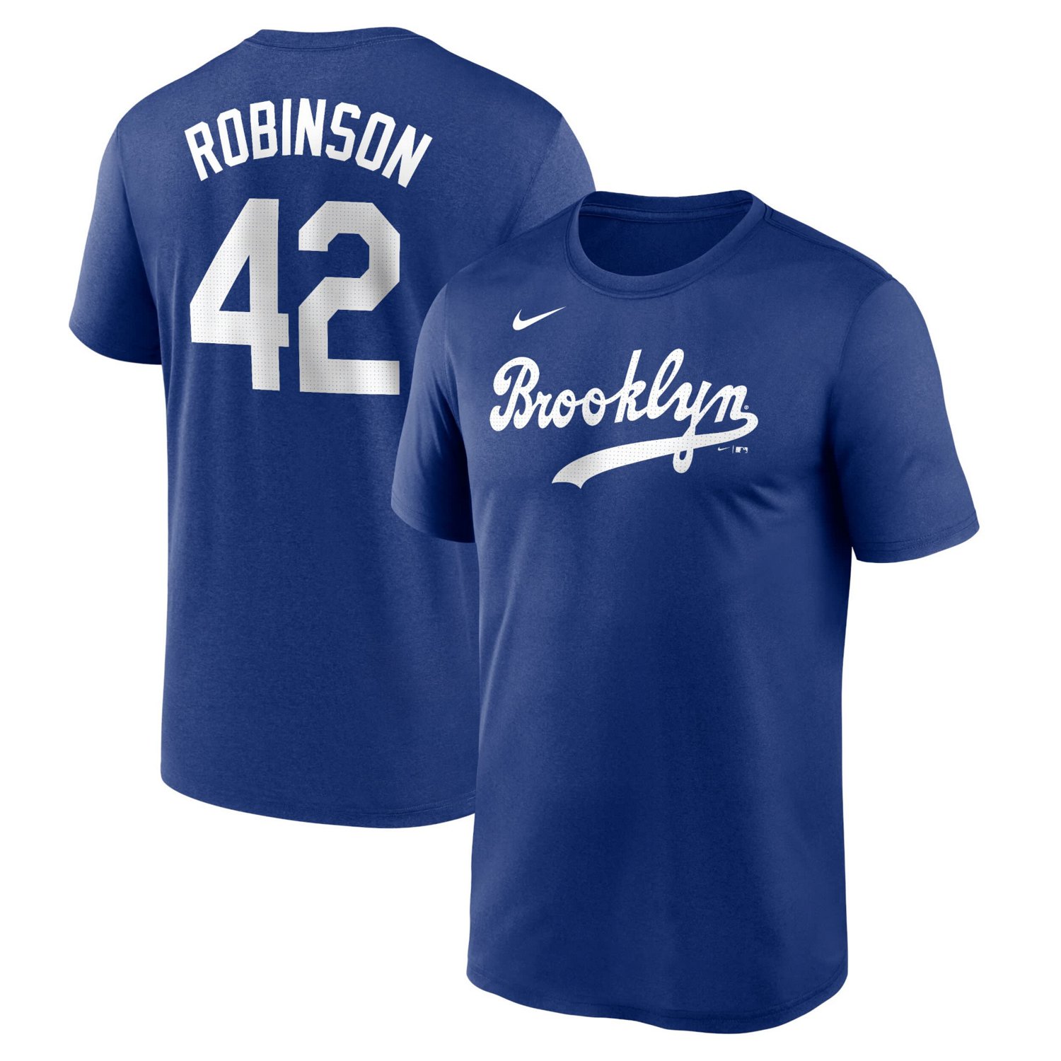 Nike Jackie Robinson Brooklyn Dodgers Legend Name and Number Home T-Shirt - view number 1