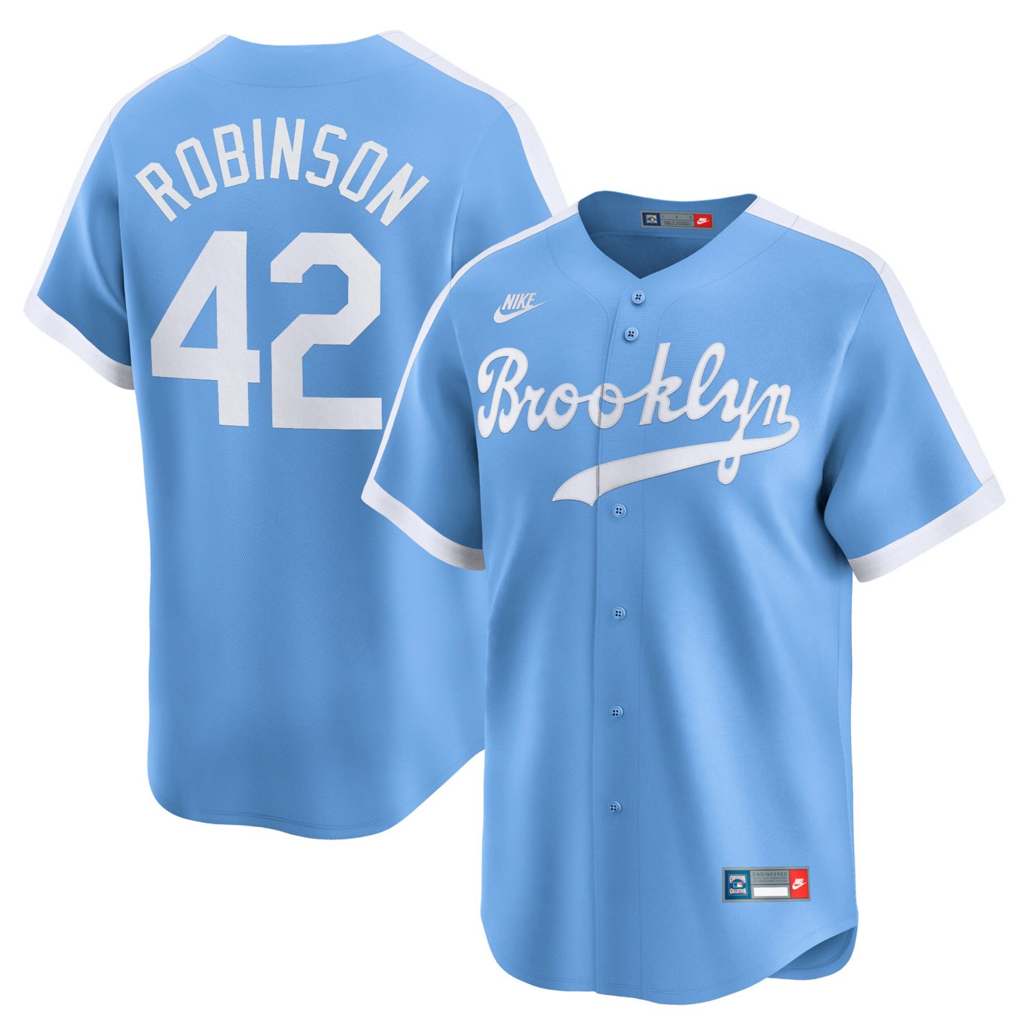 Nike Jackie Robinson Brooklyn Dodgers Throwback Cooperstown Collection Limited Jersey                                            - view number 1