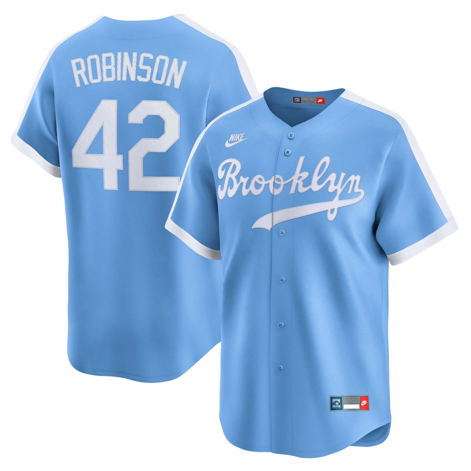 Nike Jackie Robinson Light Brooklyn Dodgers Cooperstown Collection Limited Jersey