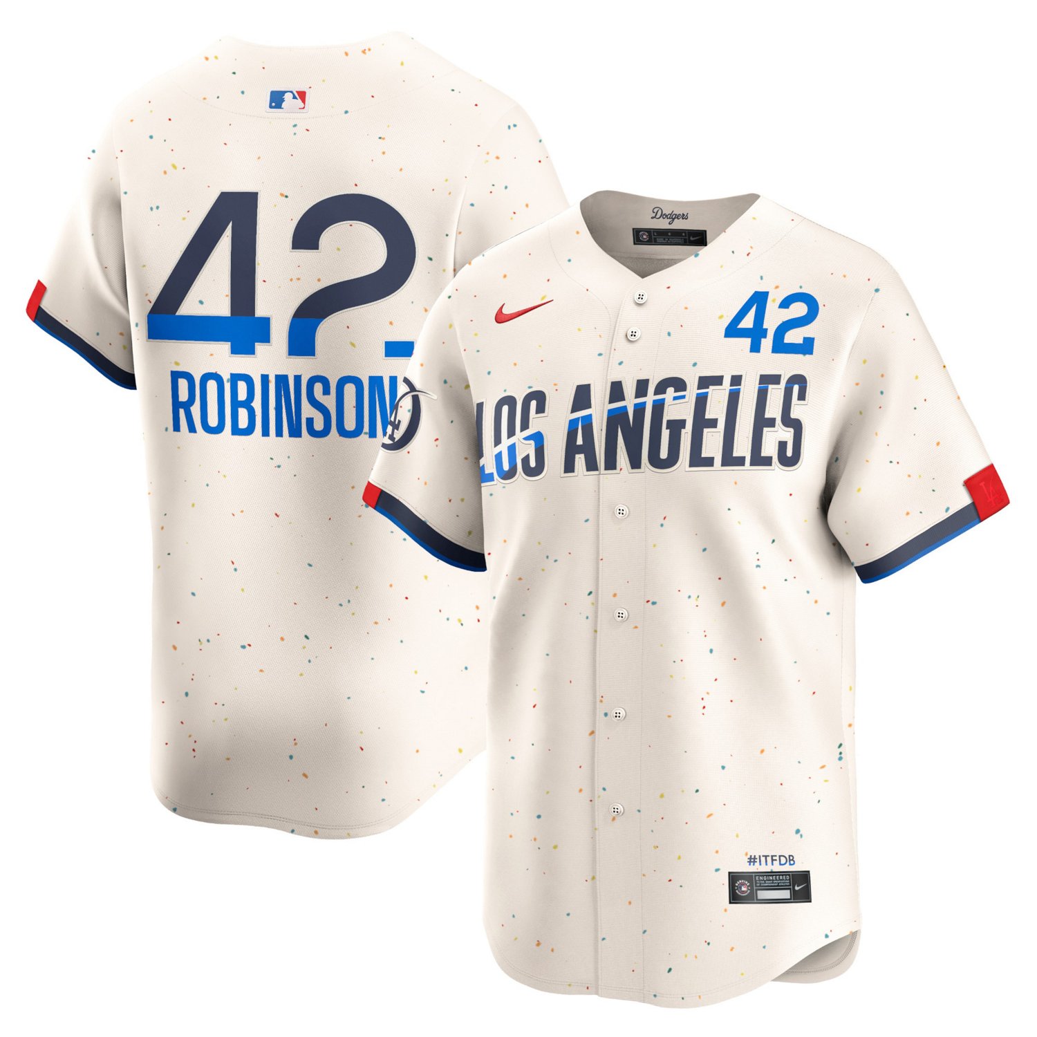 Nike Jackie Robinson Los Angeles Dodgers 2024 City Connect Limited Player Jersey                                                 - view number 1
