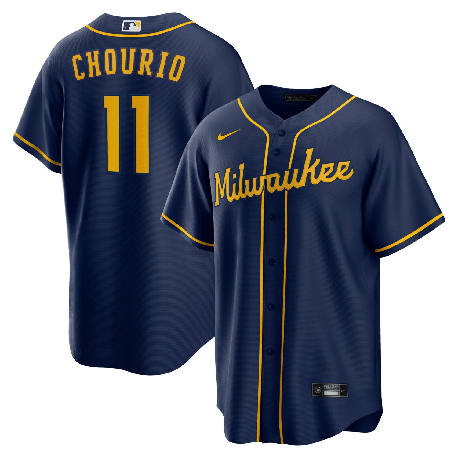 Nike Jackson Chourio Milwaukee Brewers Alternate 2 Replica Jersey