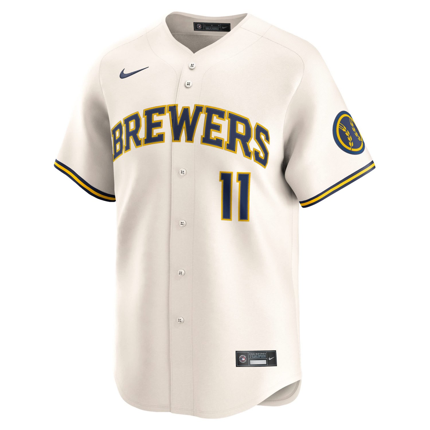 Nike Jackson Chourio Milwaukee Brewers Home Limited Jersey - view number 2