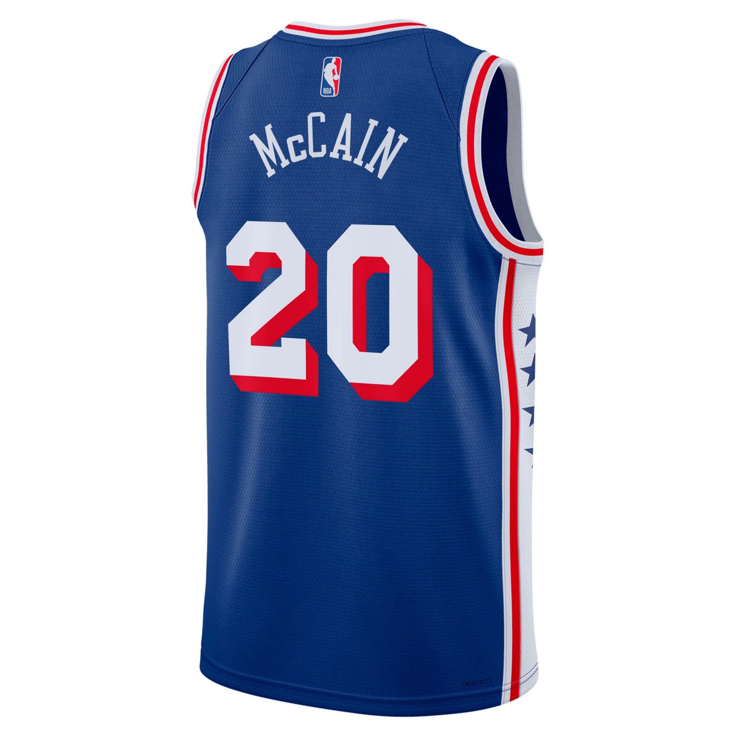 Nike Jared McCain Philadelphia 76ers Swingman Jersey - Icon Edition                                                              - view number 3