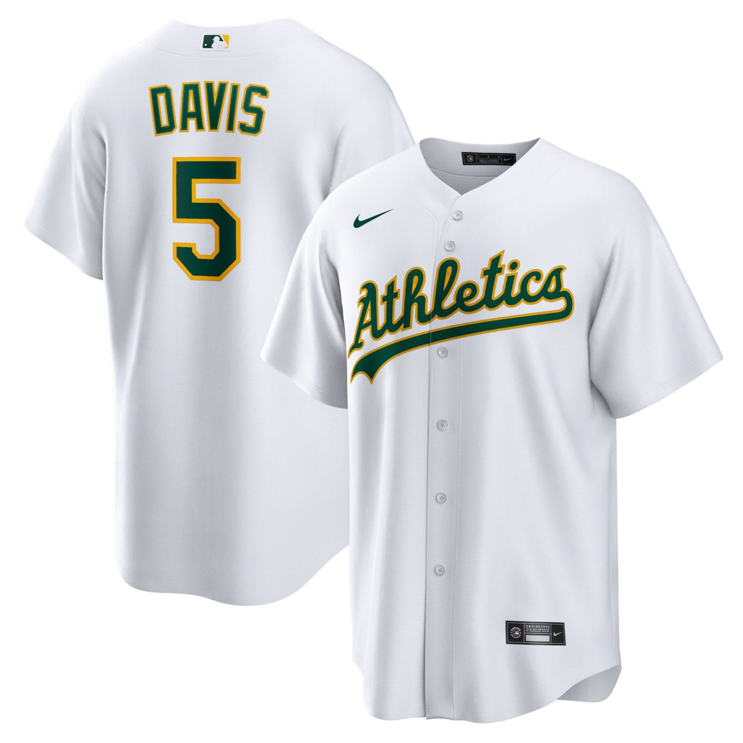 Nike JD Davis Oakland Athletics Home Replica Jersey                                                                              - view number 1