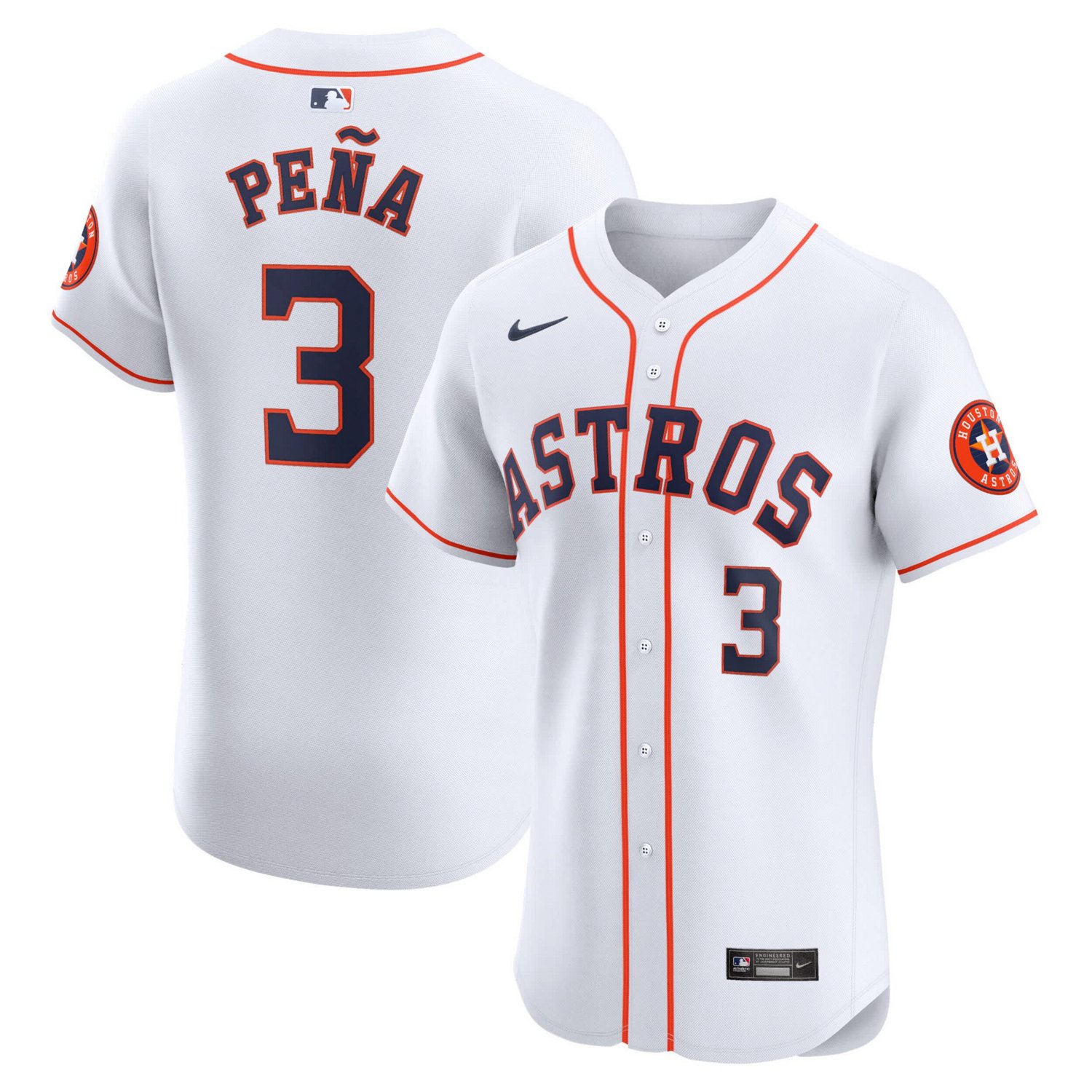 Nike Jeremy Pea Houston Astros Home Elite Player Jersey - view number 1