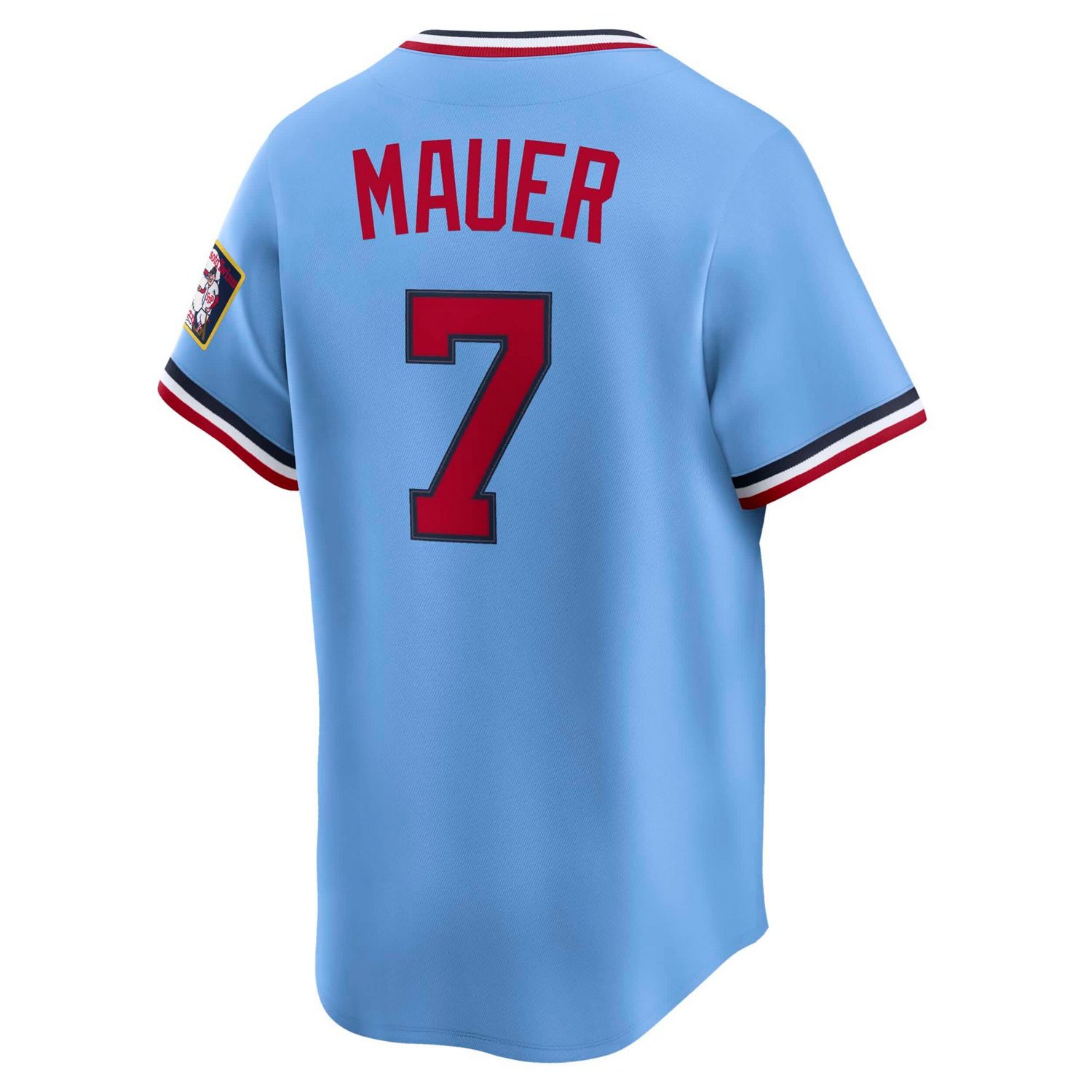 Nike Joe Mauer Light Minnesota Twins Throwback Cooperstown Collection Limited Jersey - view number 3