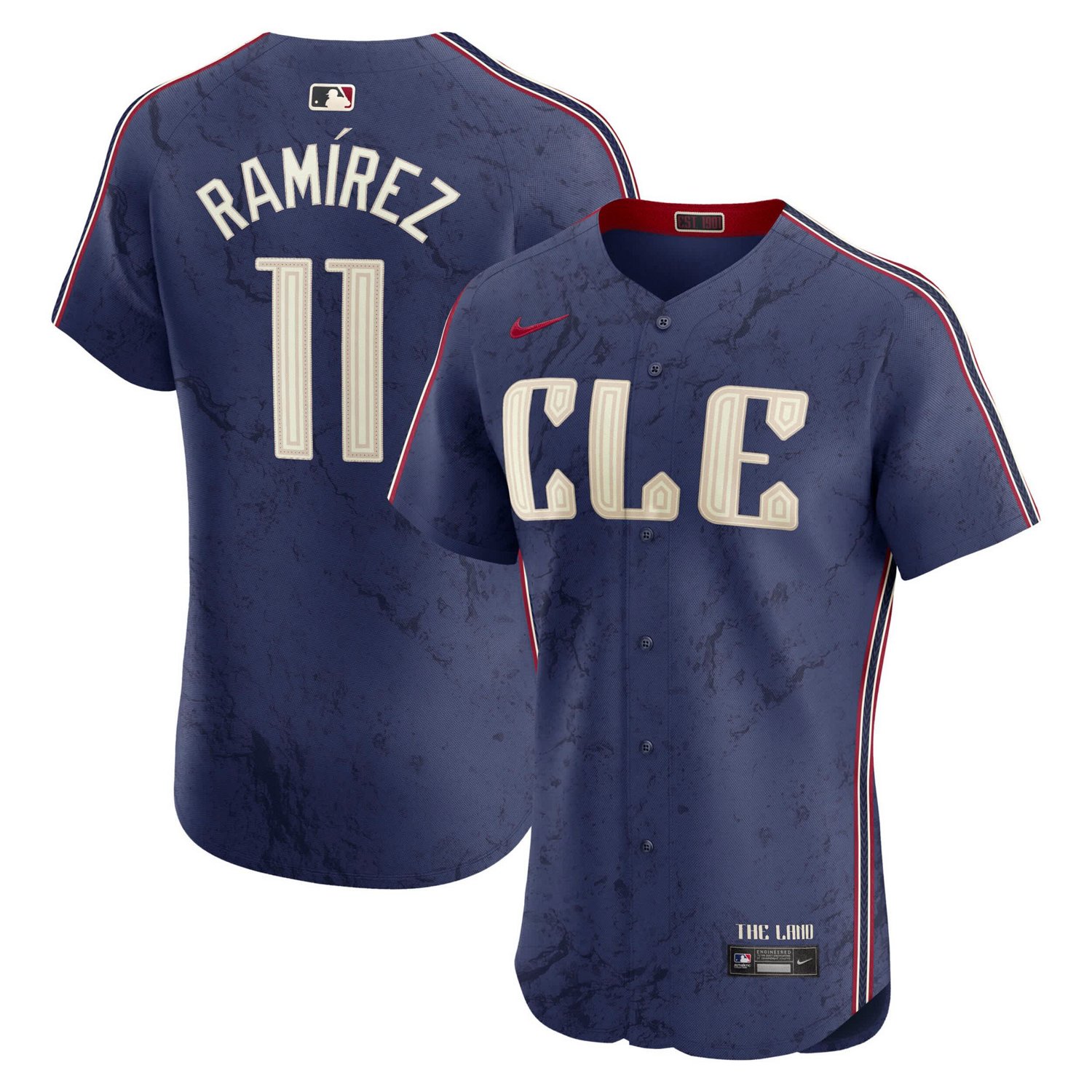 Nike Jos Ramrez Cleveland Guardians City Connect Elite Jersey - view number 1