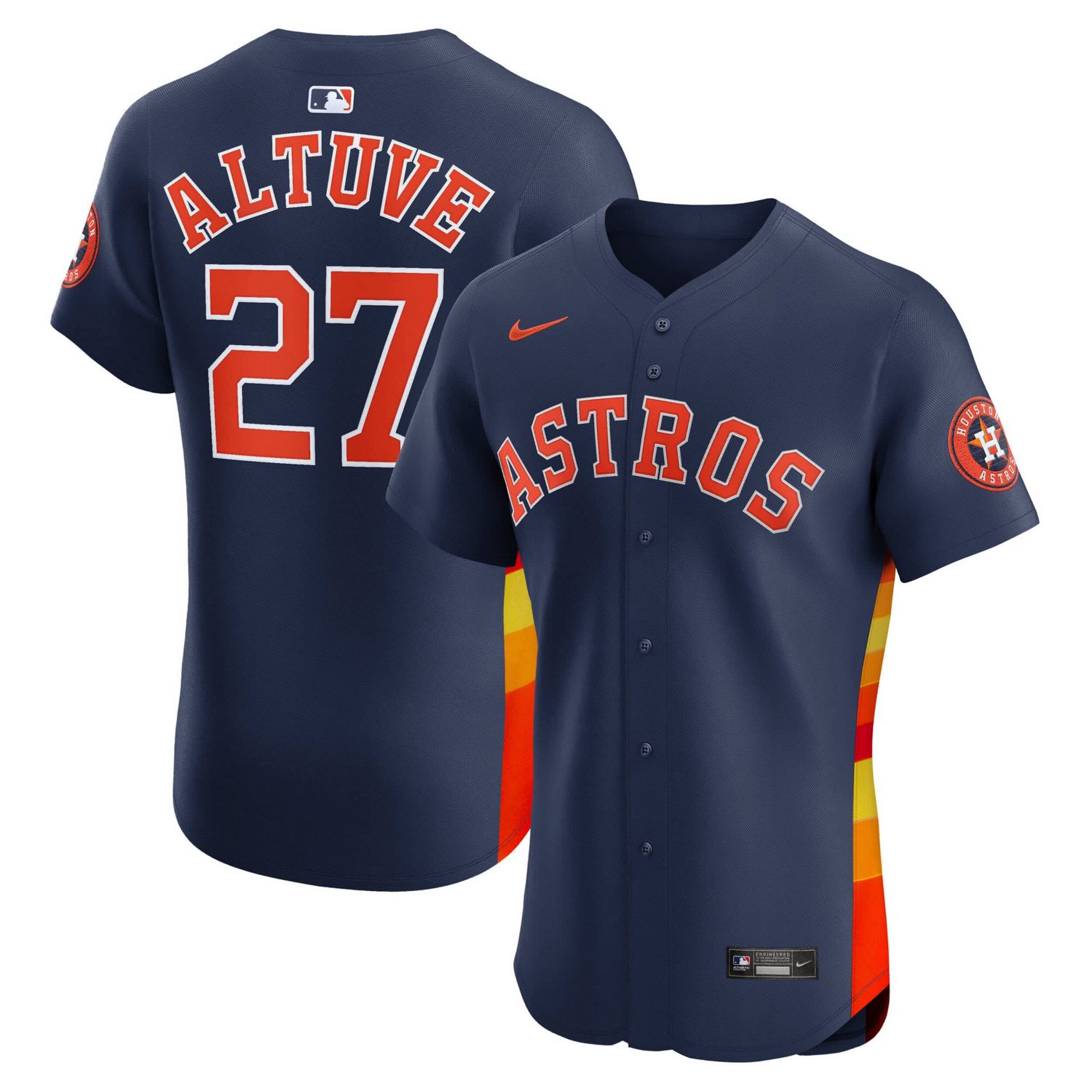 Nike Jose Altuve Houston Astros Alternate 2 Elite Player Jersey - view number 1