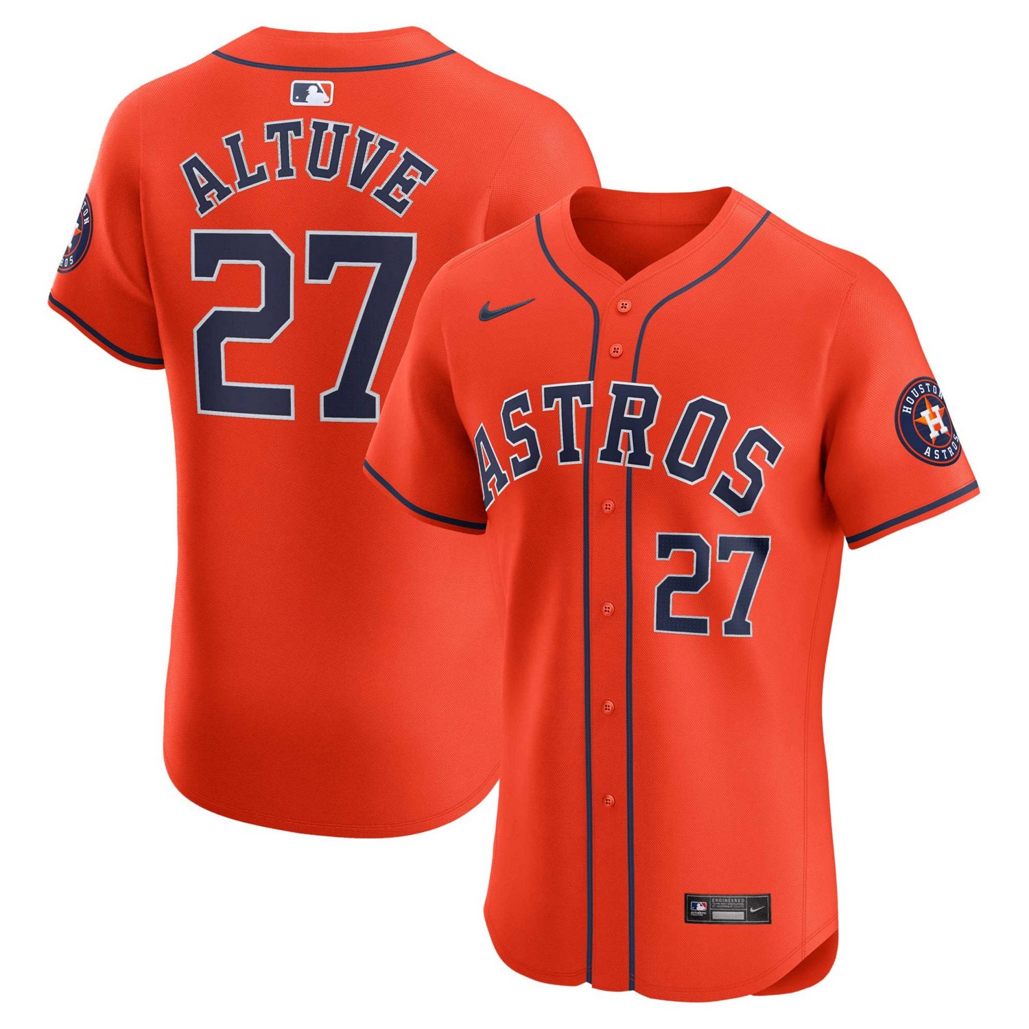 Nike Jose Altuve Houston Astros Alternate Elite Player Jersey                                                                    - view number 1