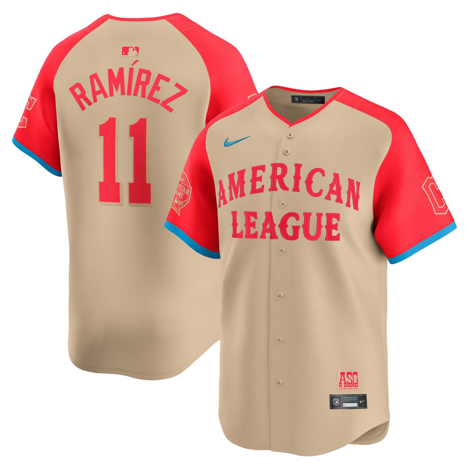 Nike Jose Ramirez American League 2024 MLB All-Star Game Limited Player Jersey - view number 1