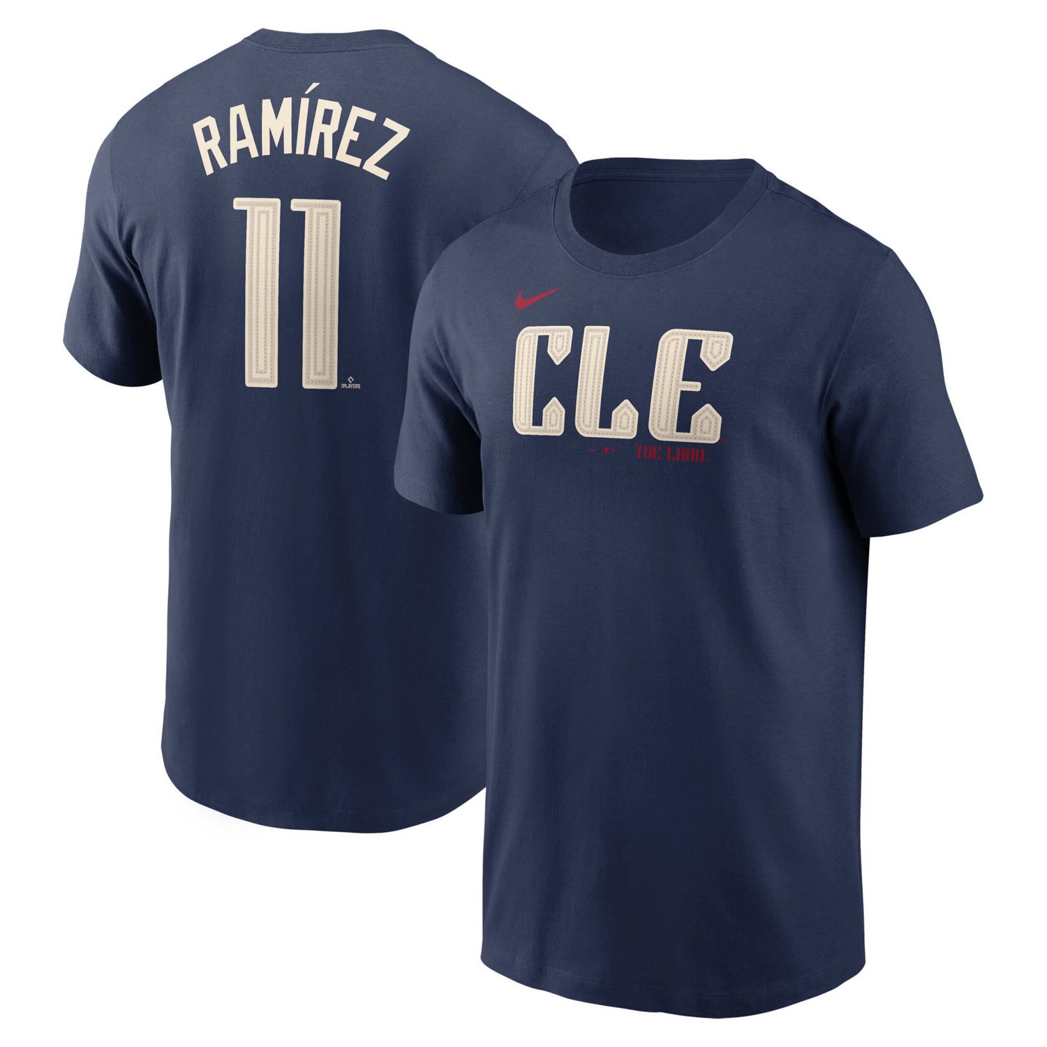 Nike Jose Ramirez Cleveland Guardians Fuse City Connect Name  Number T-Shirt                                                    
