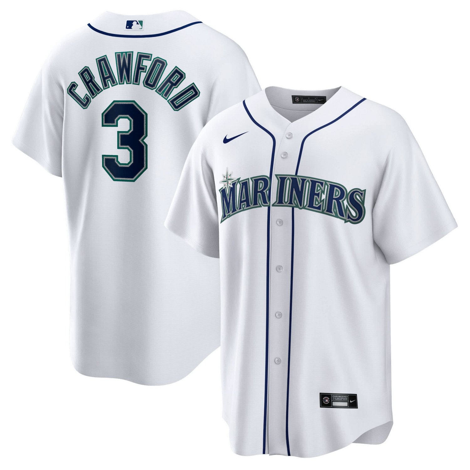 Nike JP Crawford Seattle Mariners Home Replica Jersey - view number 1