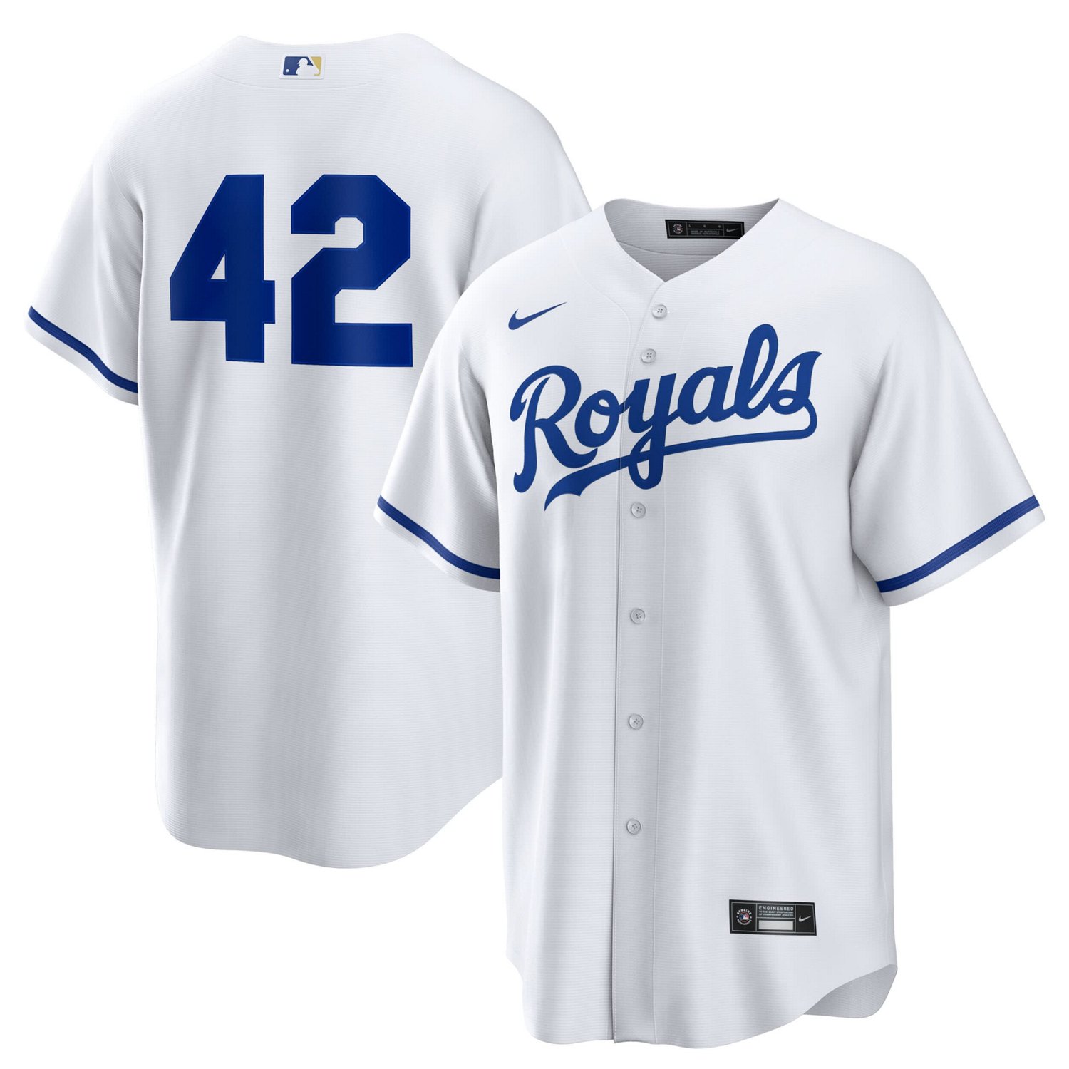 Nike Kansas City Royals Home 2025 Jackie Robinson Day Replica Jersey