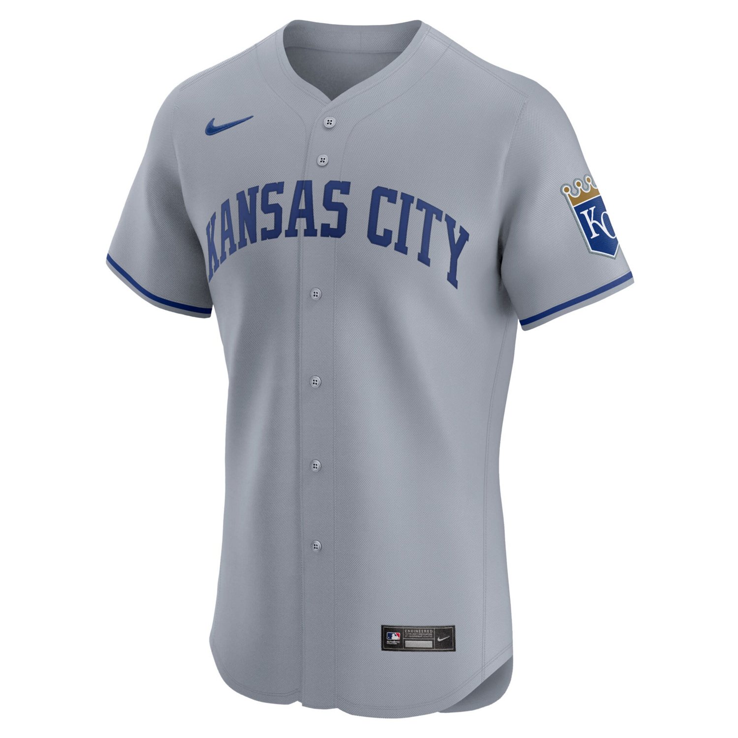 Nike Kansas City Royals Road Vapor Premier Elite Patch Jersey