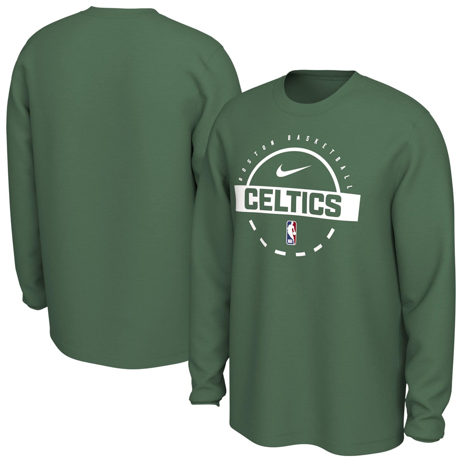 Nike Kelly Boston Celtics Authentic Long Sleeve Practice T-Shirt