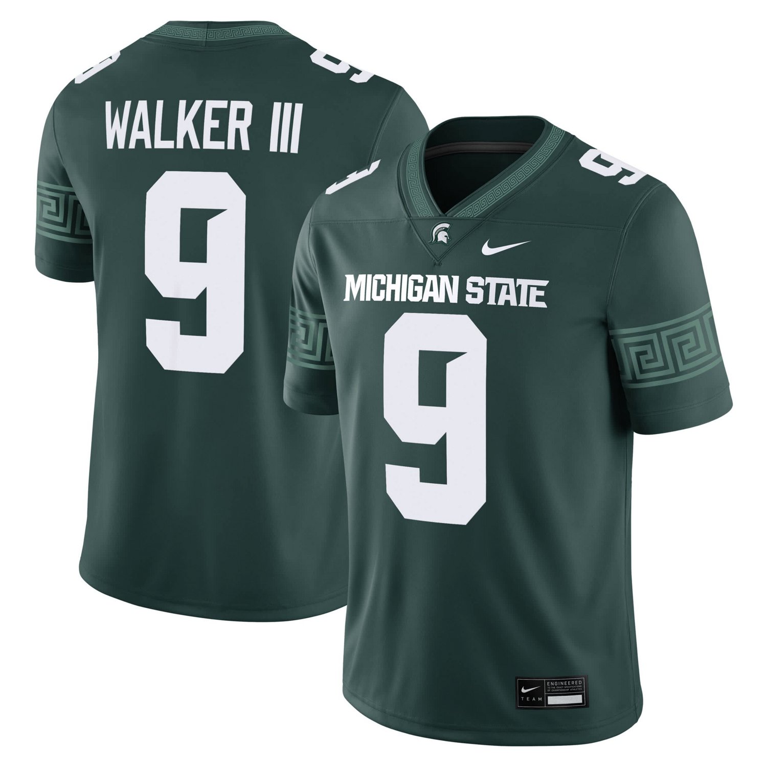 Nike Kenneth Walker III Michigan State Spartans Player Game Jersey
